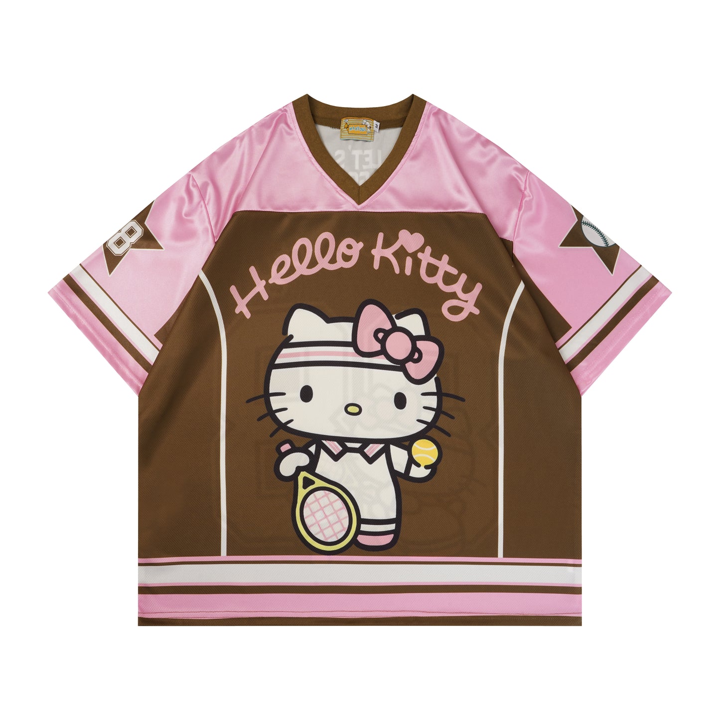 Hellokitty Jersey Shirts Loose T-Shirts