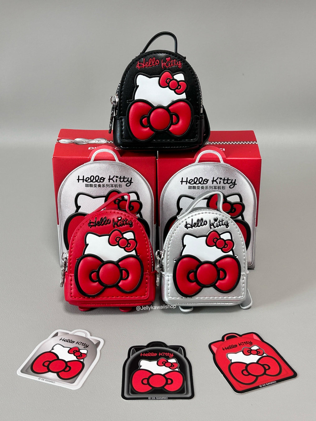 Hello Kitty Cute Backpack Blind Box Mini Earphone Pouch Keychain