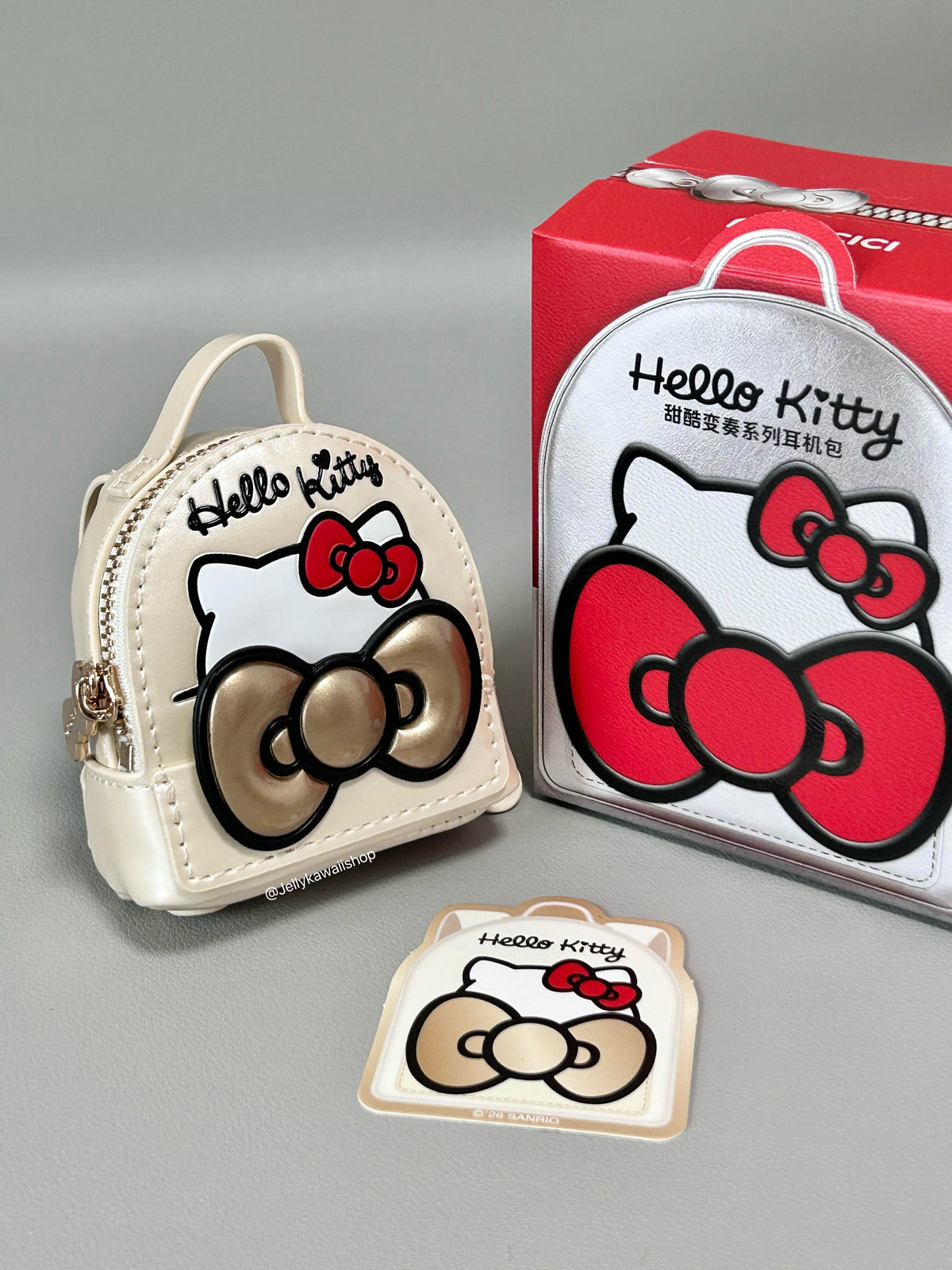 Hello Kitty Cute Backpack Blind Box Mini Earphone Pouch Keychain