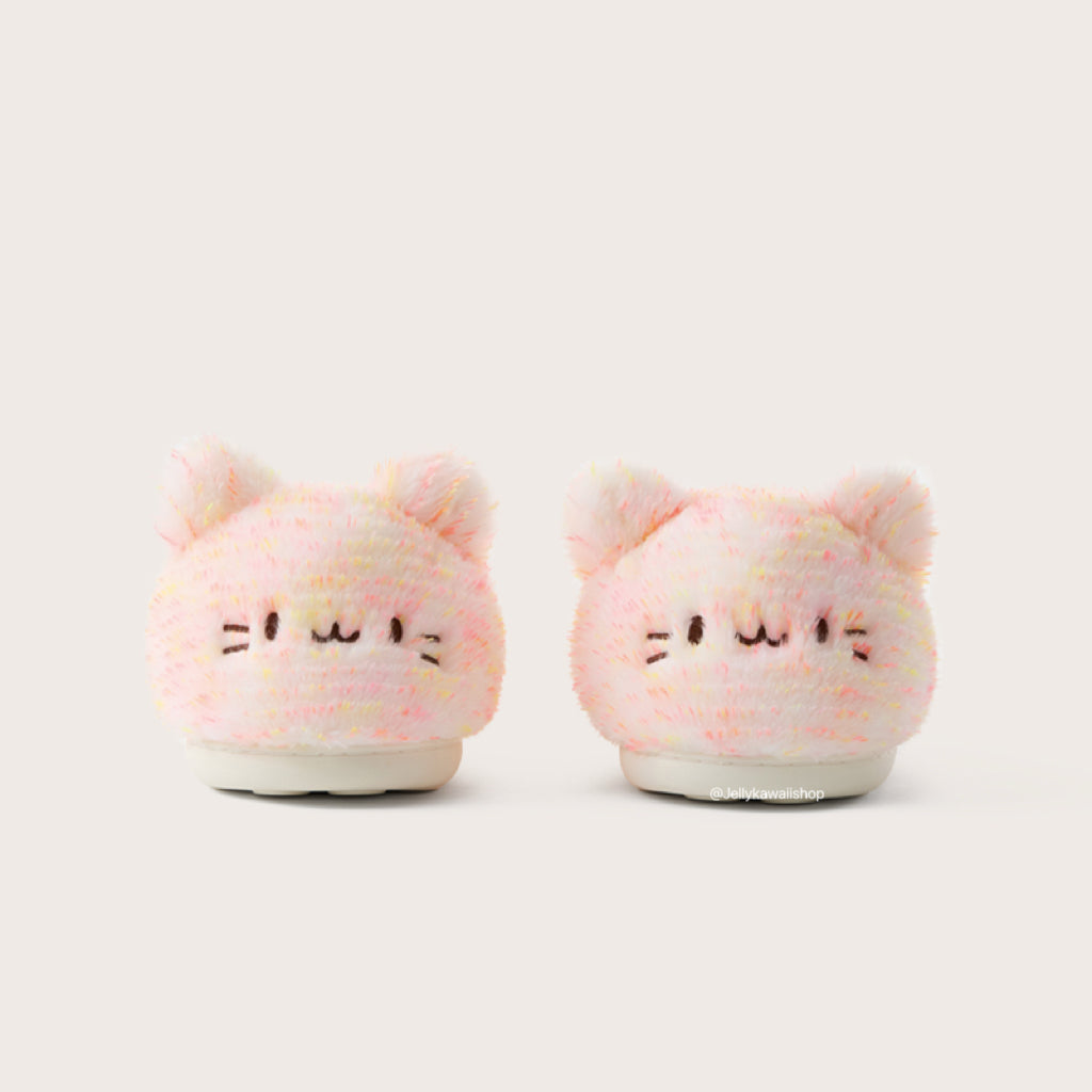 Girly Cute Cat Fuzzy Slippers Non-slip Shoes