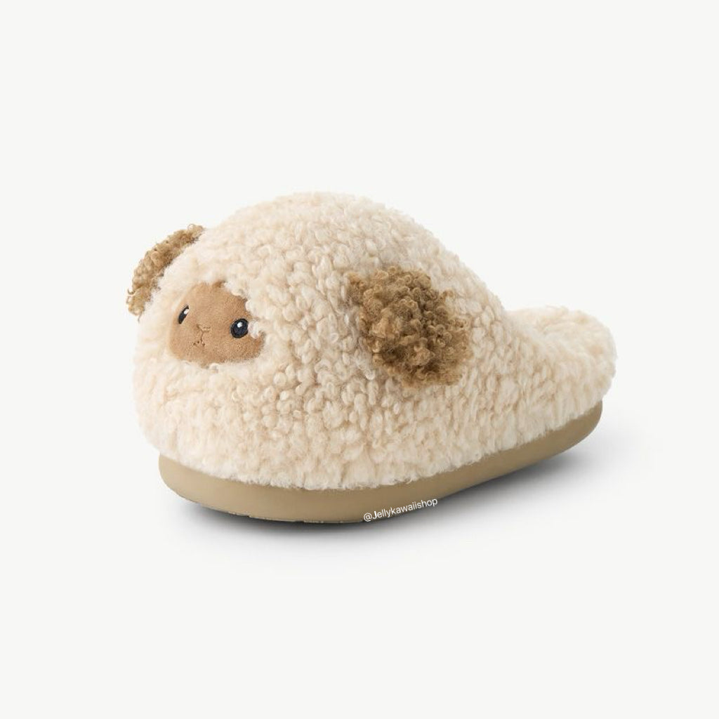 Sheep Fuzzy Slippers Non-slip Shoes