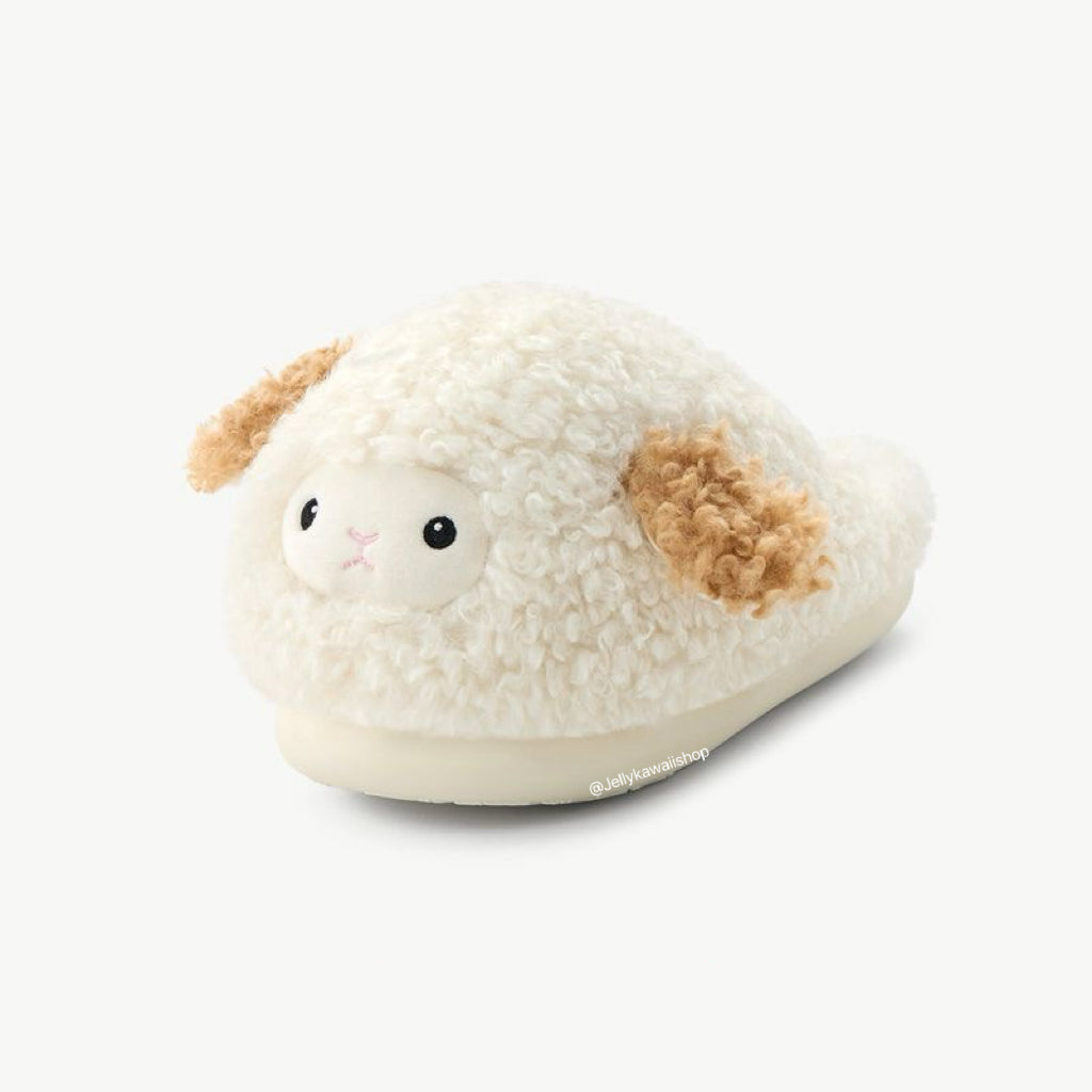 Sheep Fuzzy Slippers Non-slip Shoes