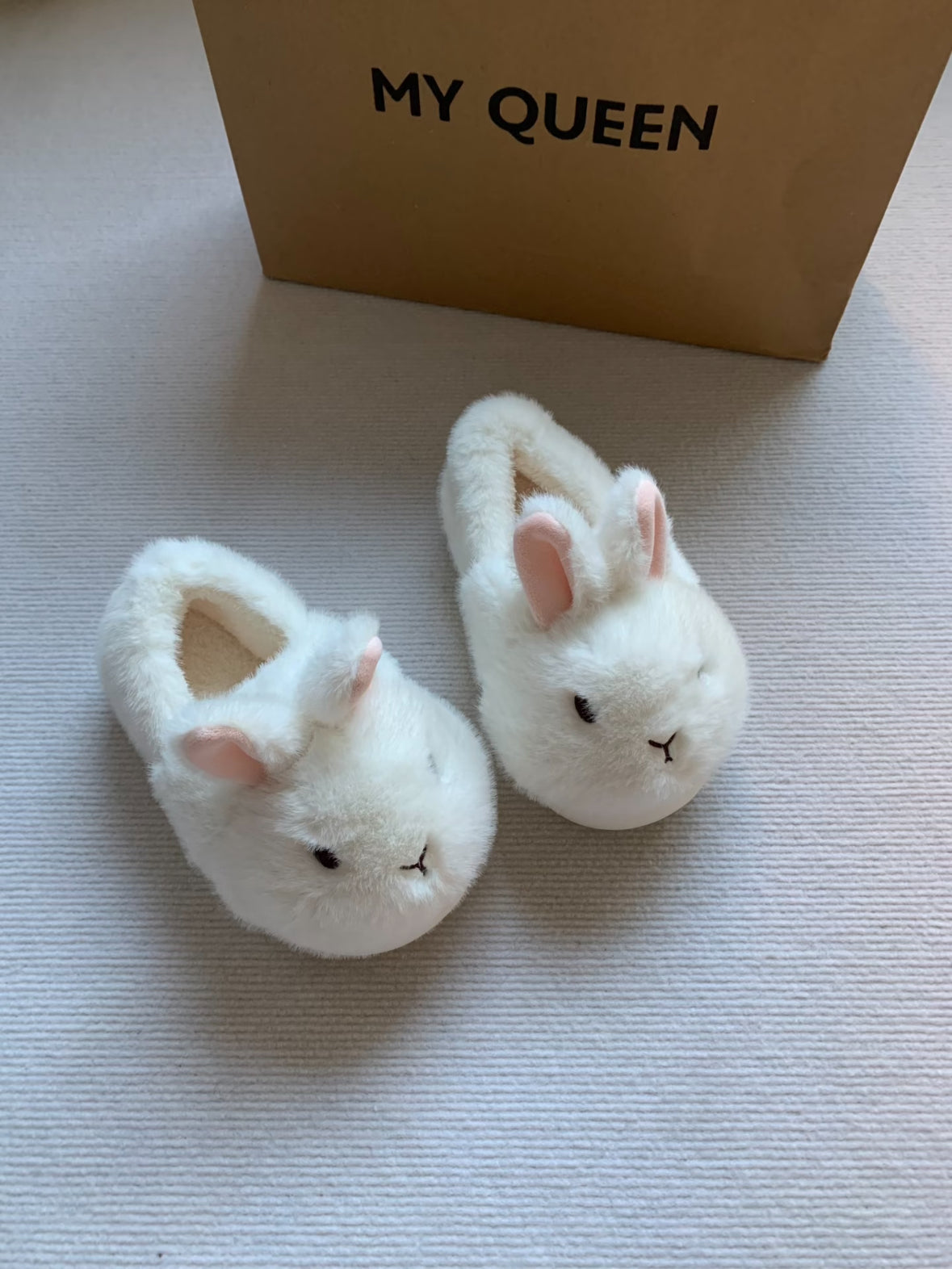 Girly Cute Plush Rabbit Bunny Slippers