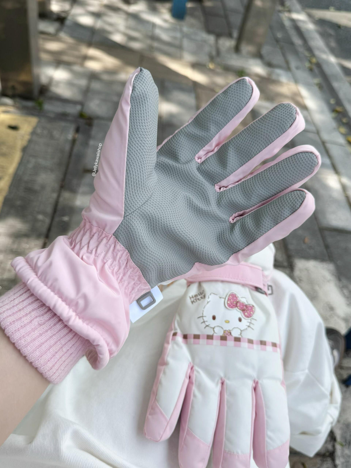 Hello Kitty Winter Snow Gloves Waterproof Ski Gloves