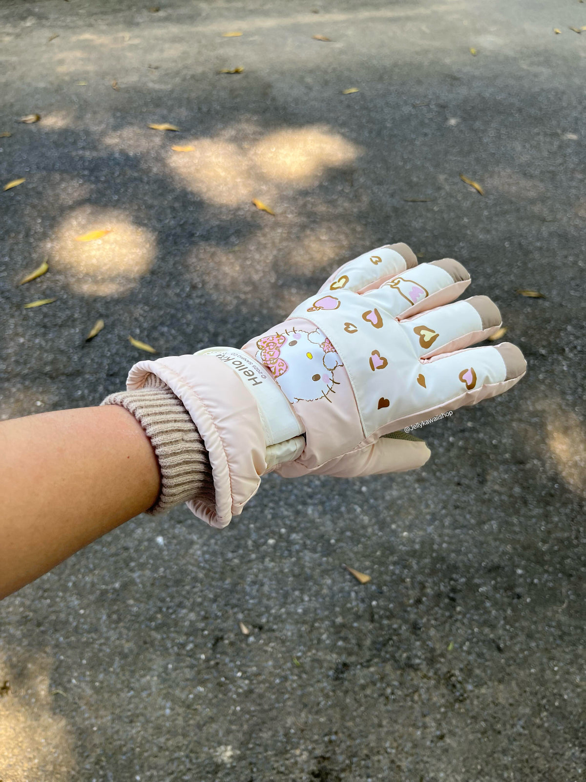 Hello Kitty Winter Snow Gloves Waterproof Ski Gloves