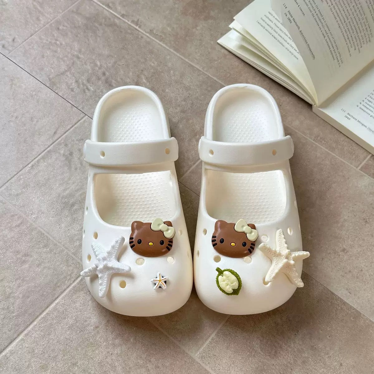 Hello Kitty Ballet Clogs Slip on Water Shoes