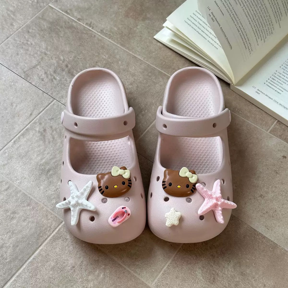 Hello Kitty Ballet Clogs Slip on Water Shoes