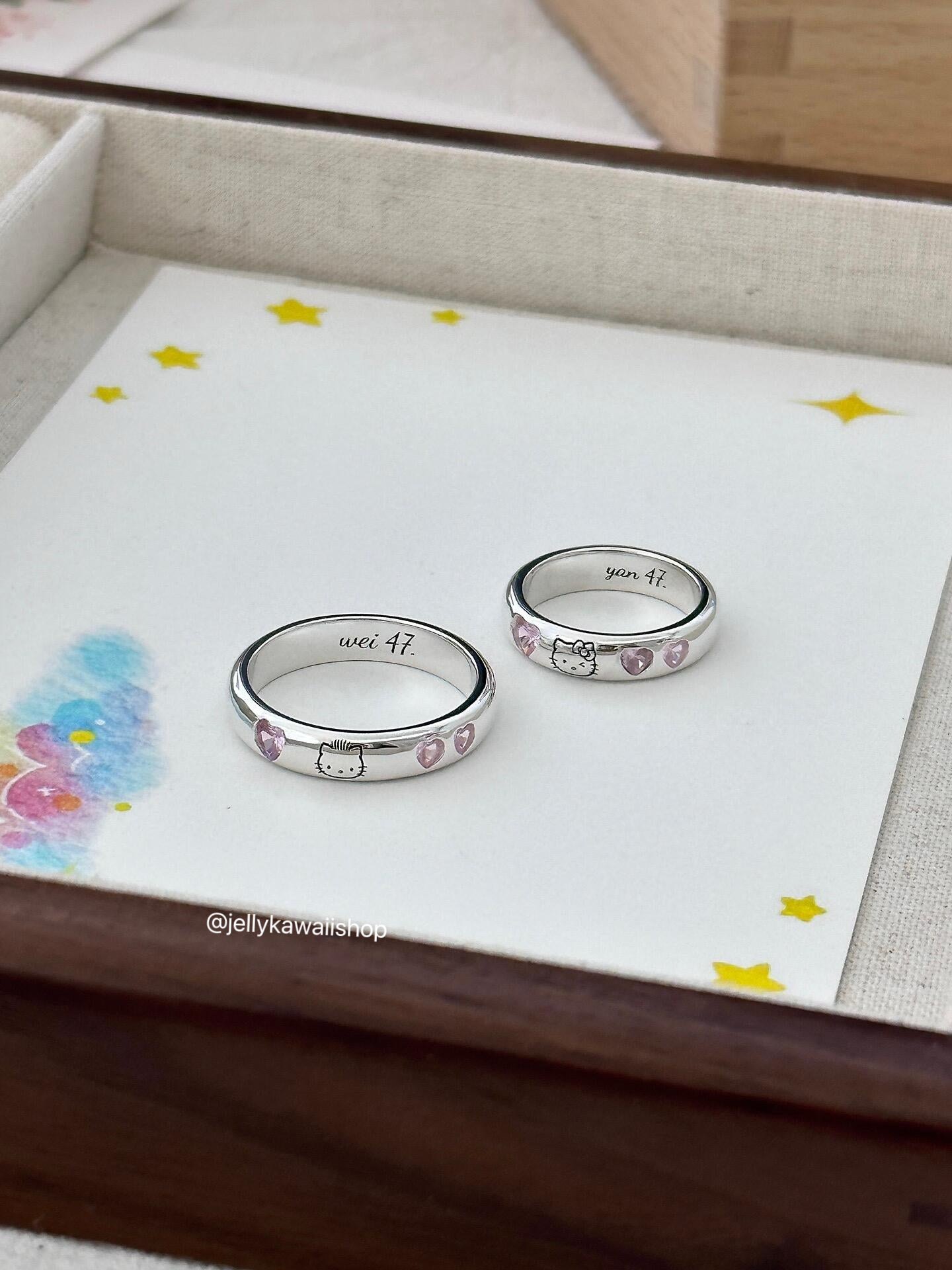 Hello Kitty & Daniel Couple's Rings