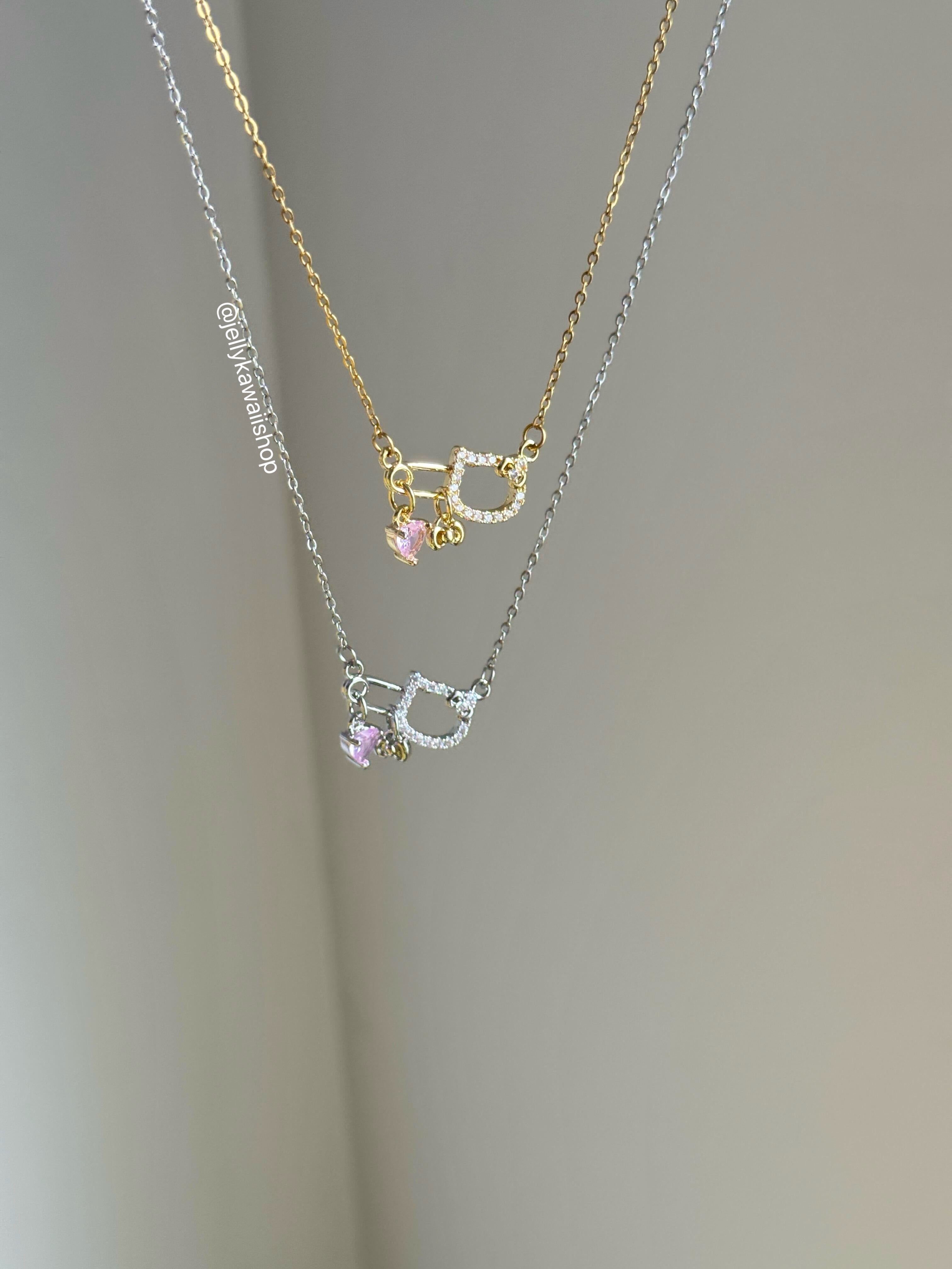 Hello Kitty Pink Rhinestones Choker Necklace – JellyKawaii - Shop