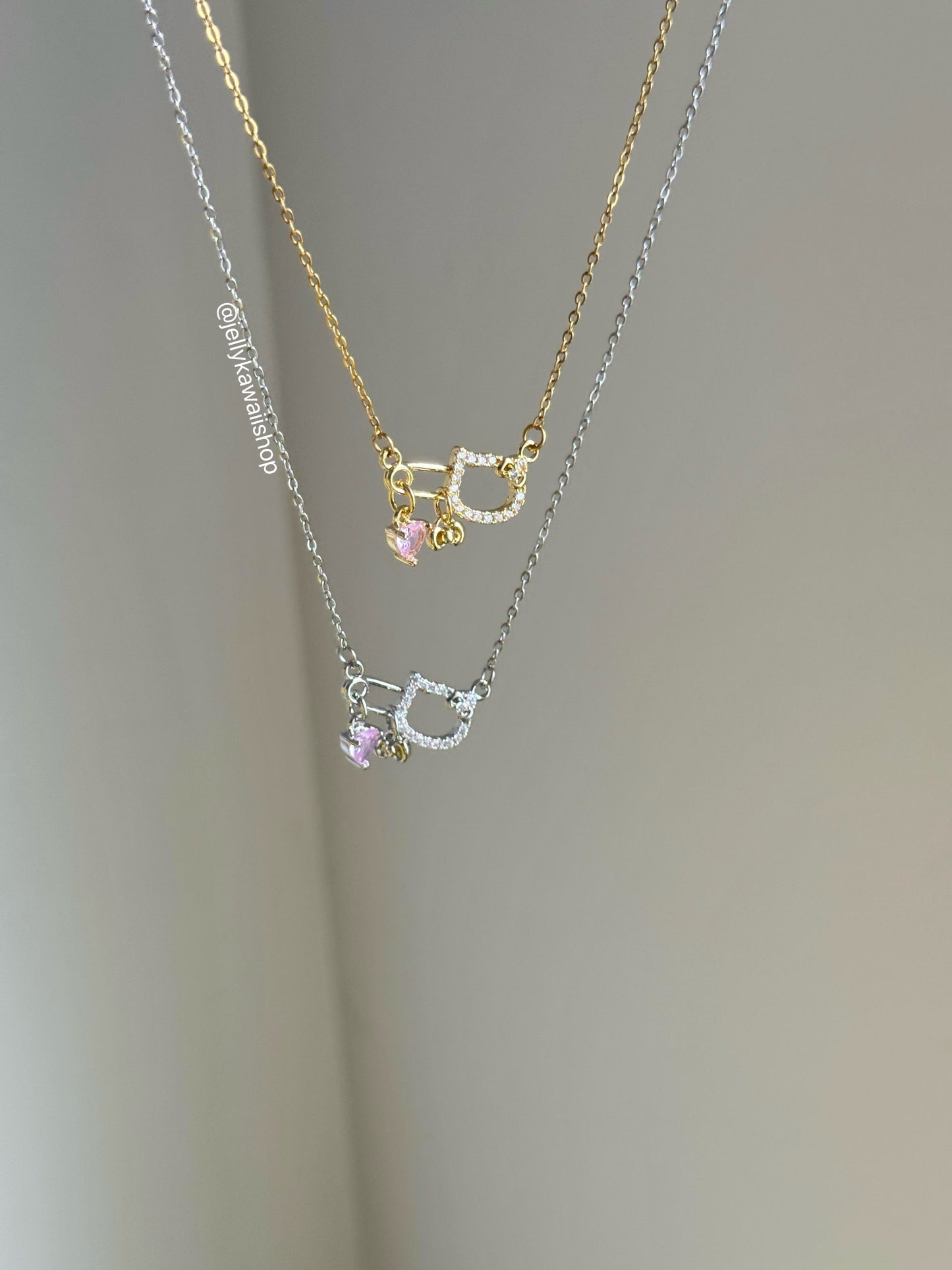 Hello Kitty Pink Rhinestones Choker Necklace