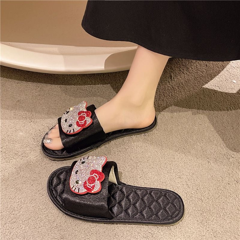 Sparkling Hellokitty Sandals Slippers