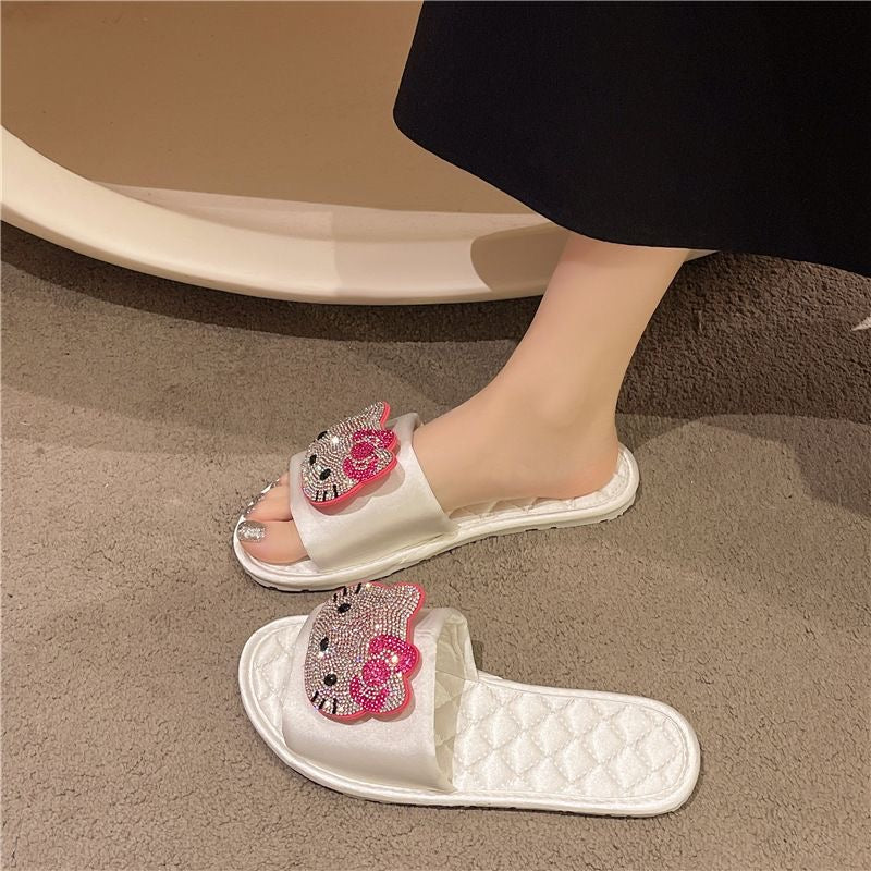 Sparkling Hellokitty Sandals Slippers