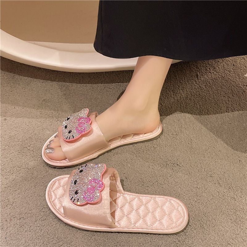 Sparkling Hellokitty Sandals Slippers