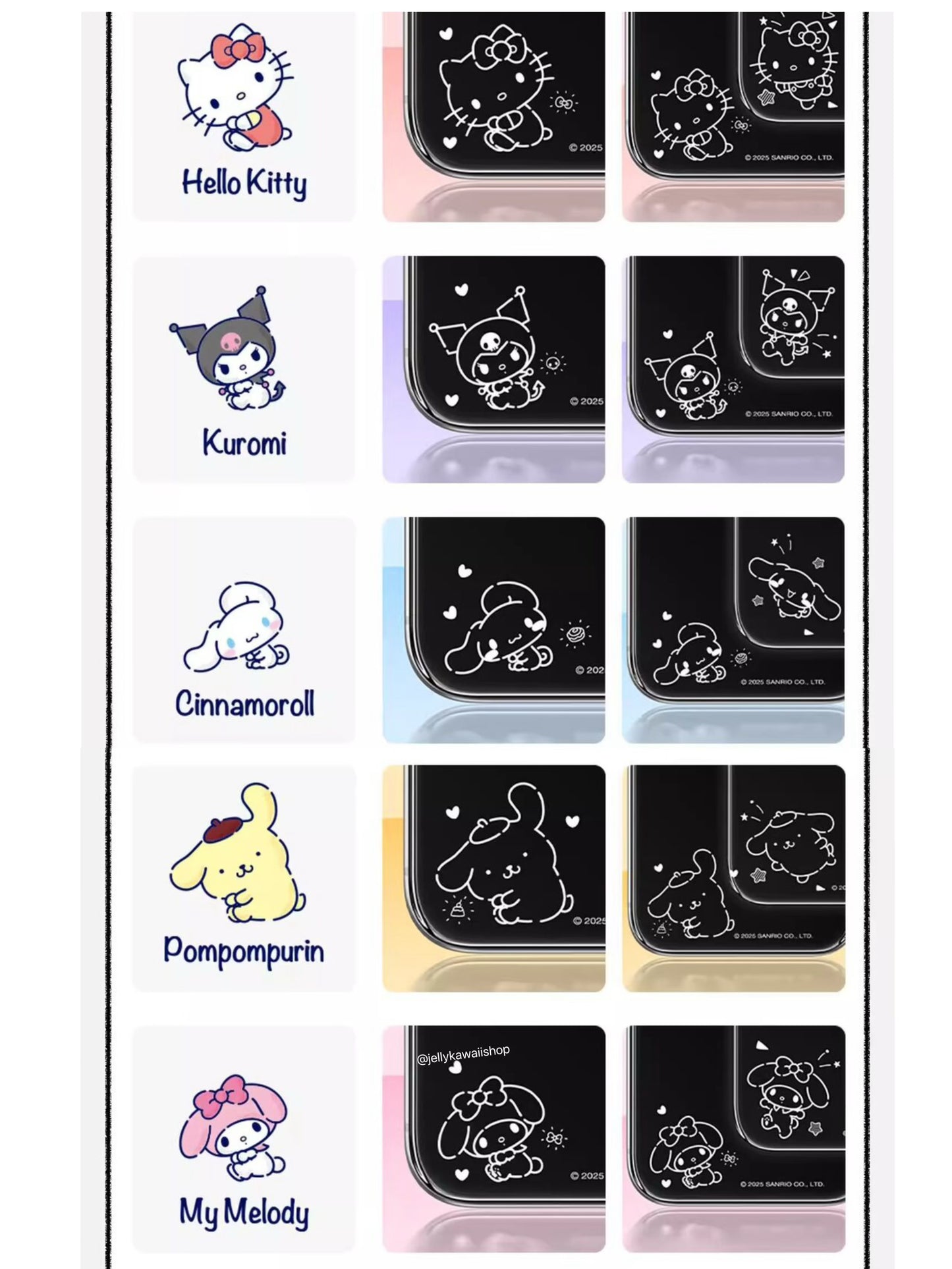 Sanrio Tempered Glass Film Screen Protector for iPhone