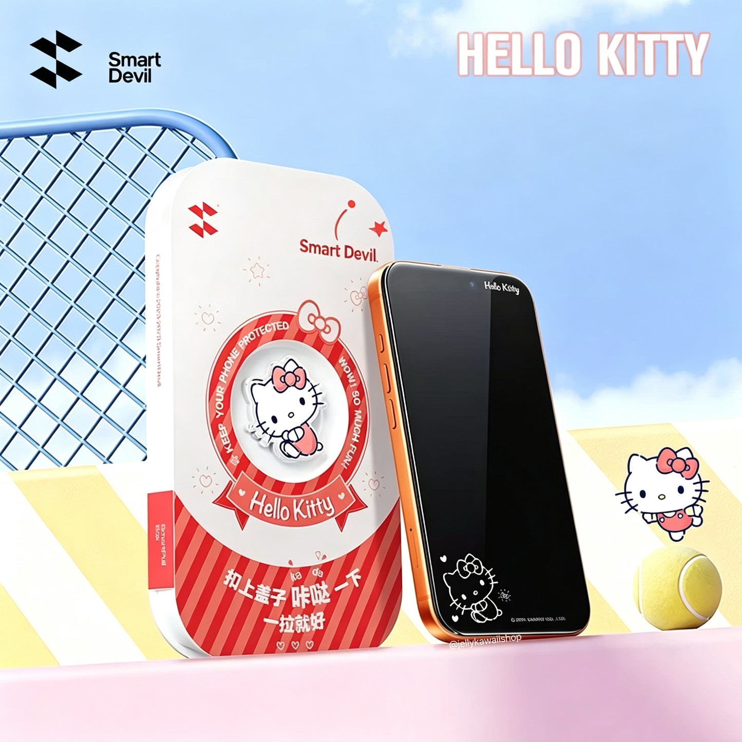 Sanrio Tempered Glass Film Screen Protector for iPhone