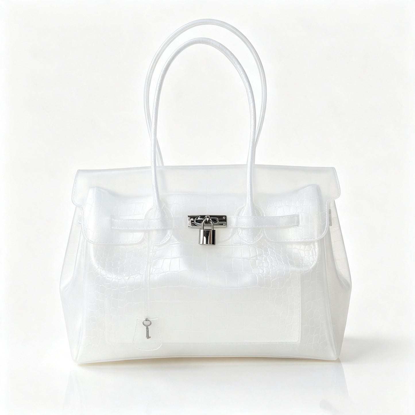 Girly Crocodile Jelly Tote Shoulder Bag