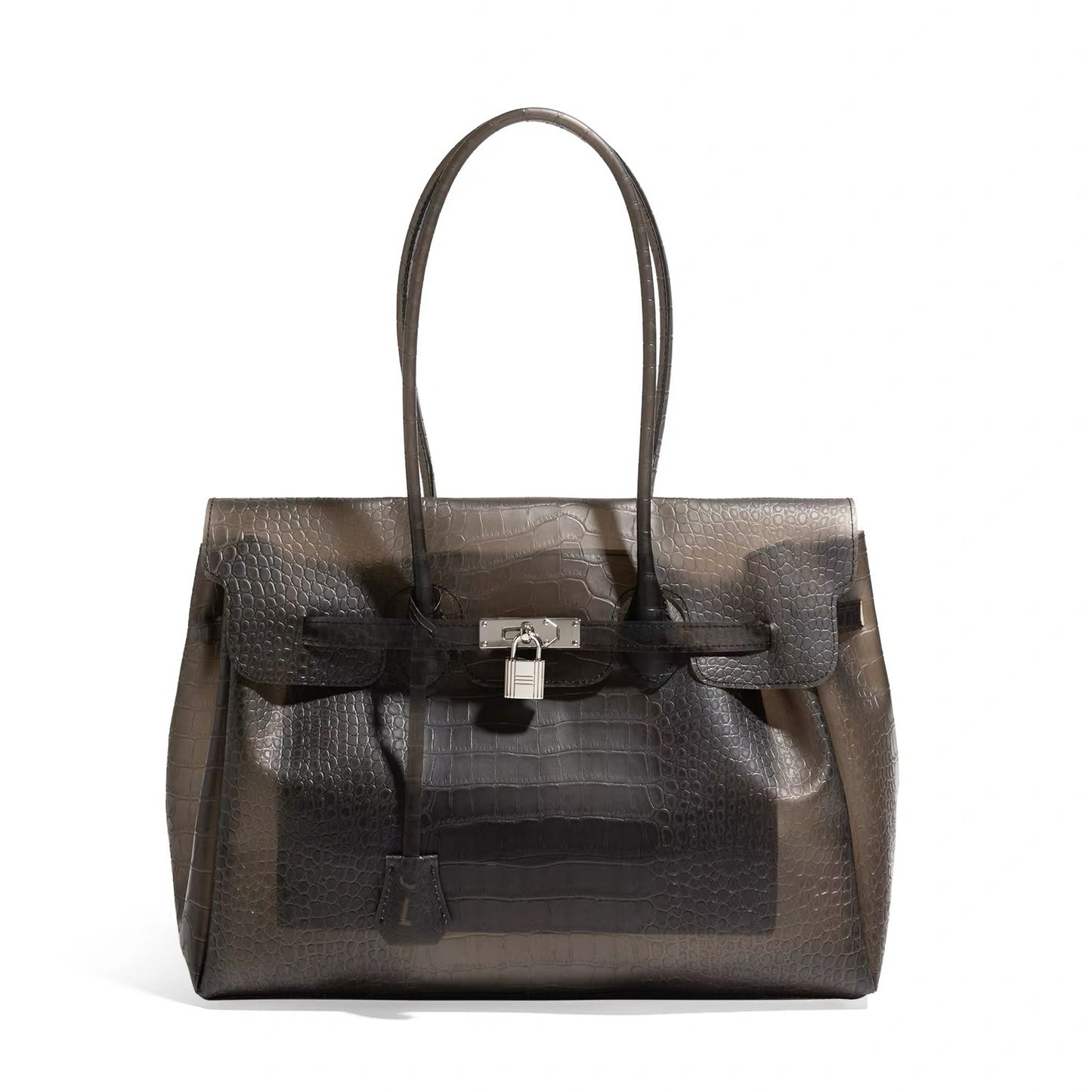 Girly Crocodile Jelly Tote Shoulder Bag
