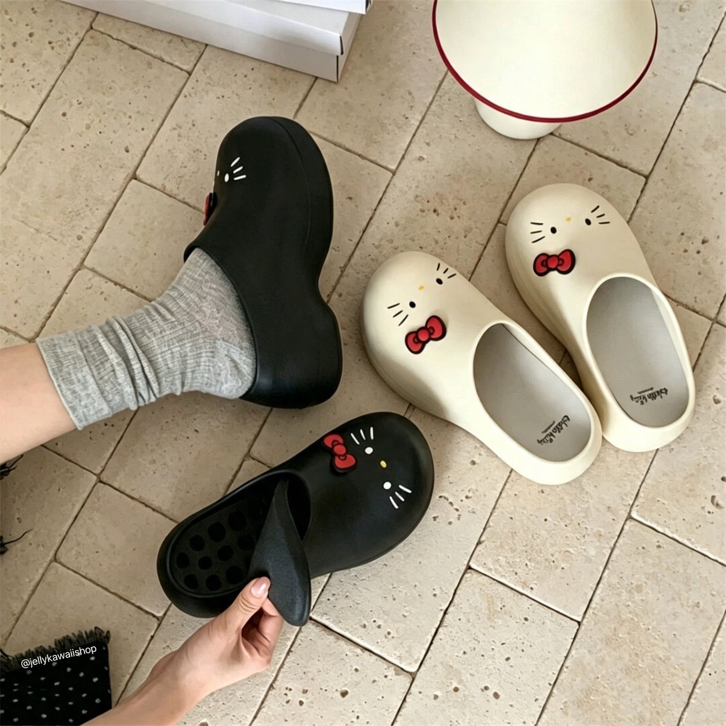 Hellokitty Women Platform Clogs Cushioned Garden Shoes
