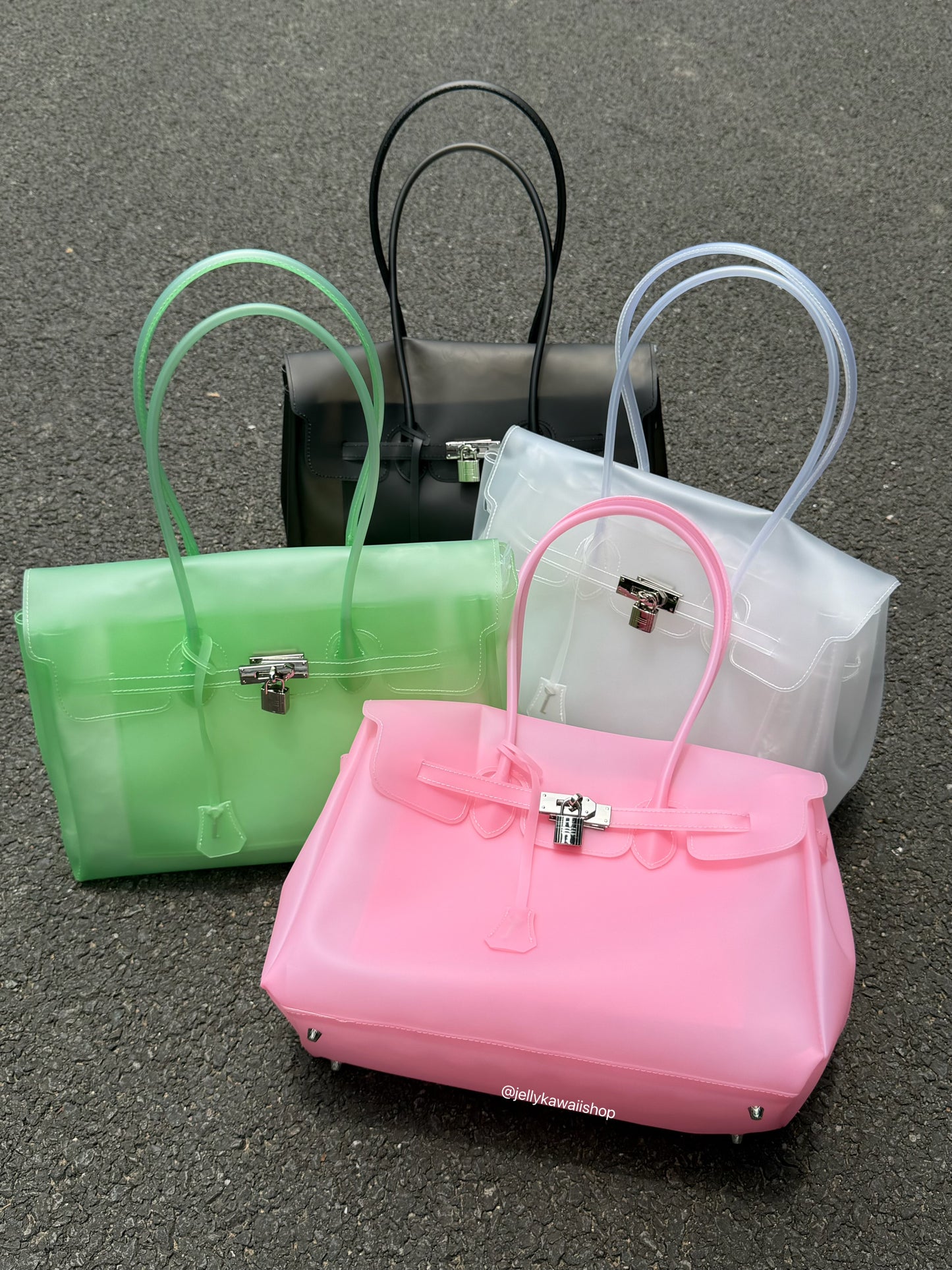 Girly Jelly Tote TPU Shoulder Bag