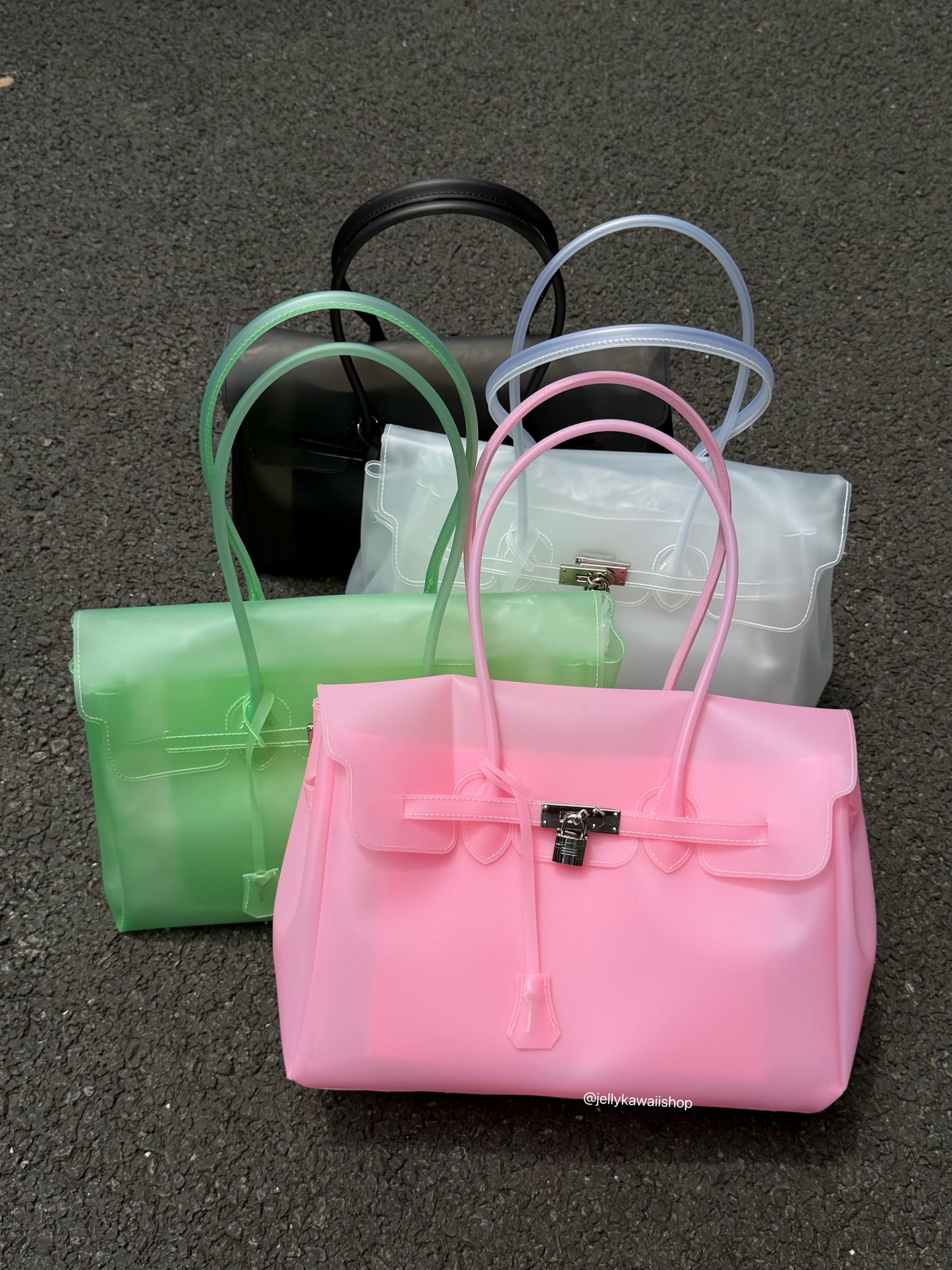 Girly Jelly Tote TPU Shoulder Bag