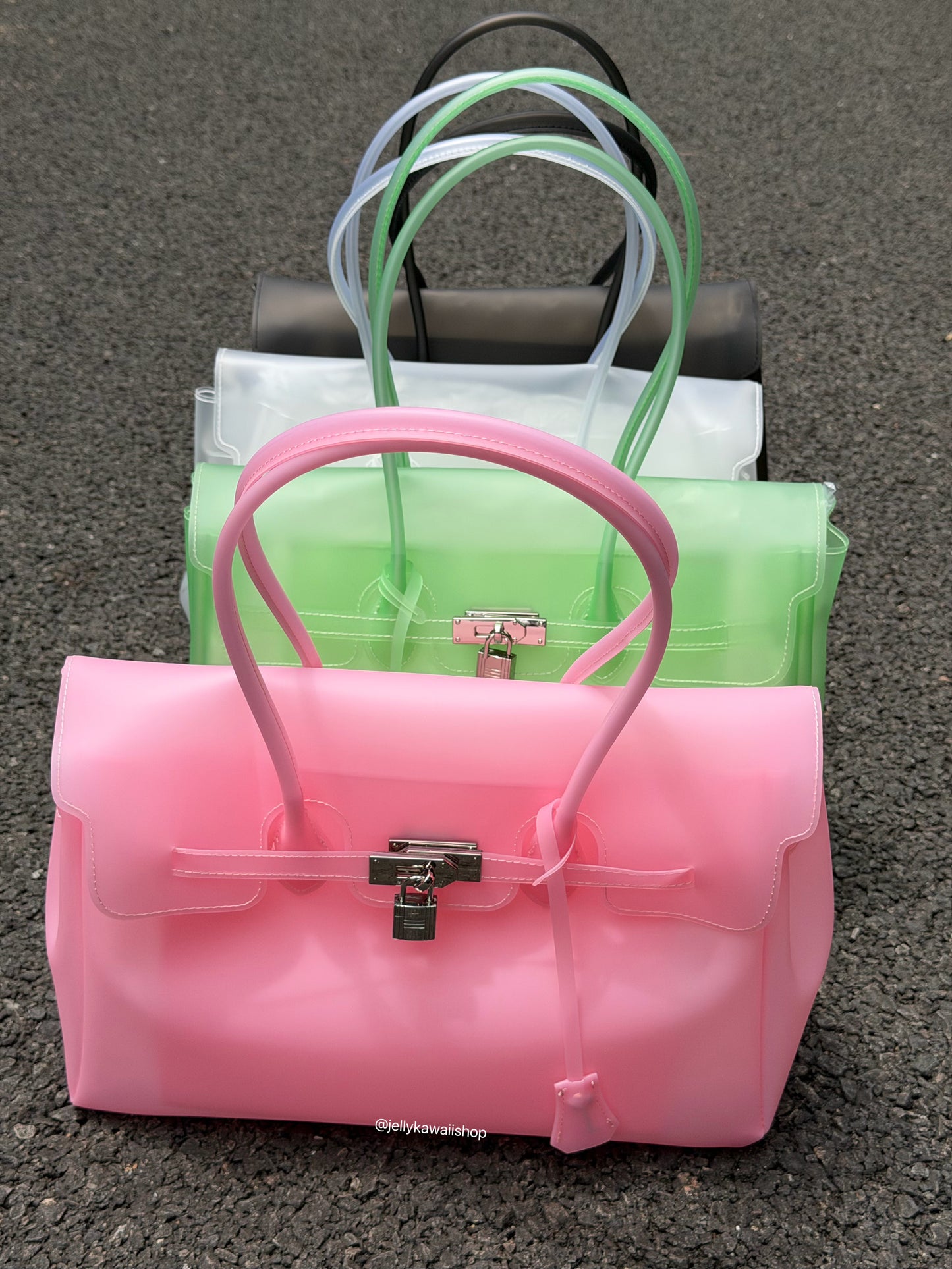 Girly Jelly Tote TPU Shoulder Bag