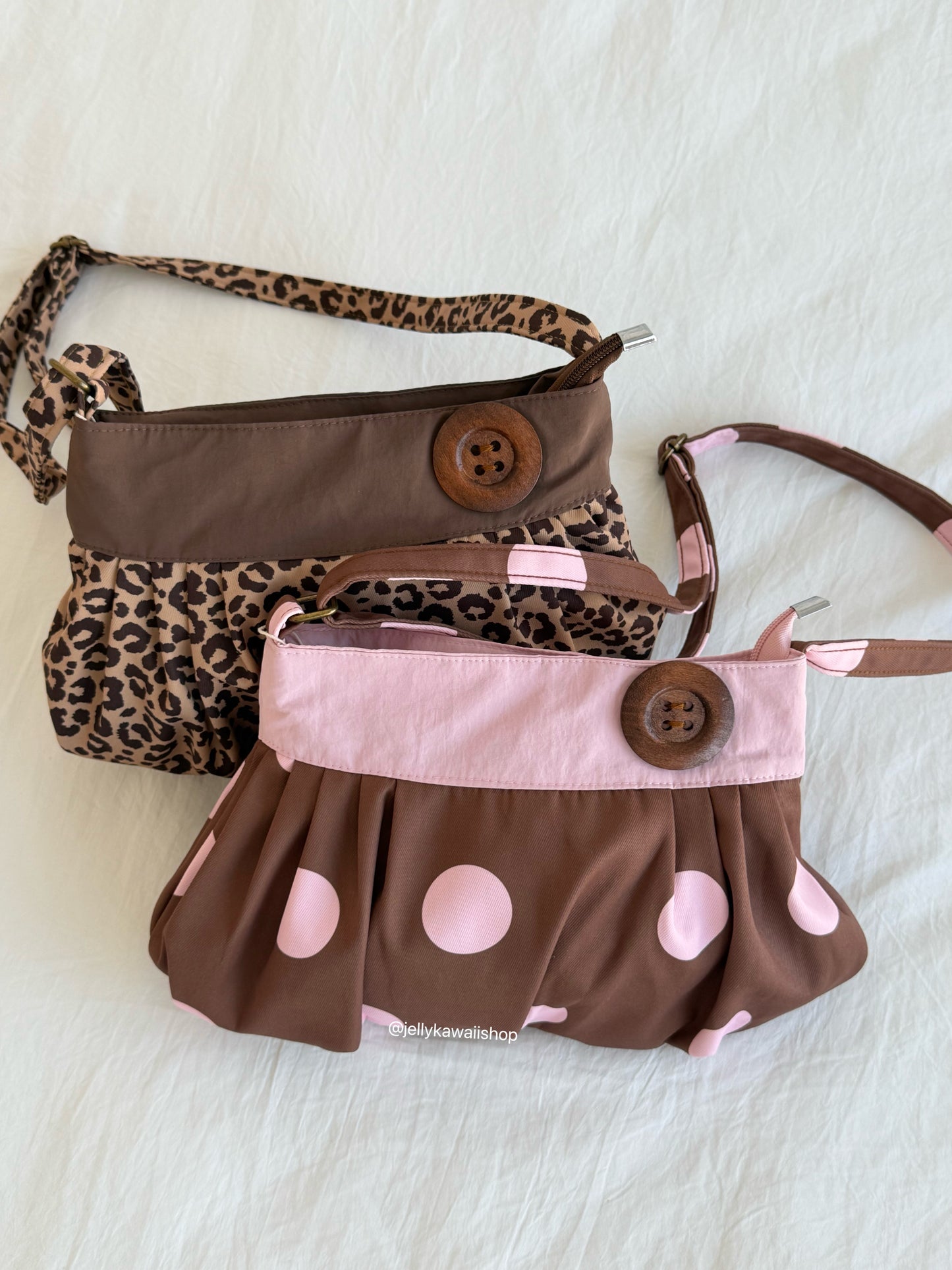 Girly Button Shoulder Bag
