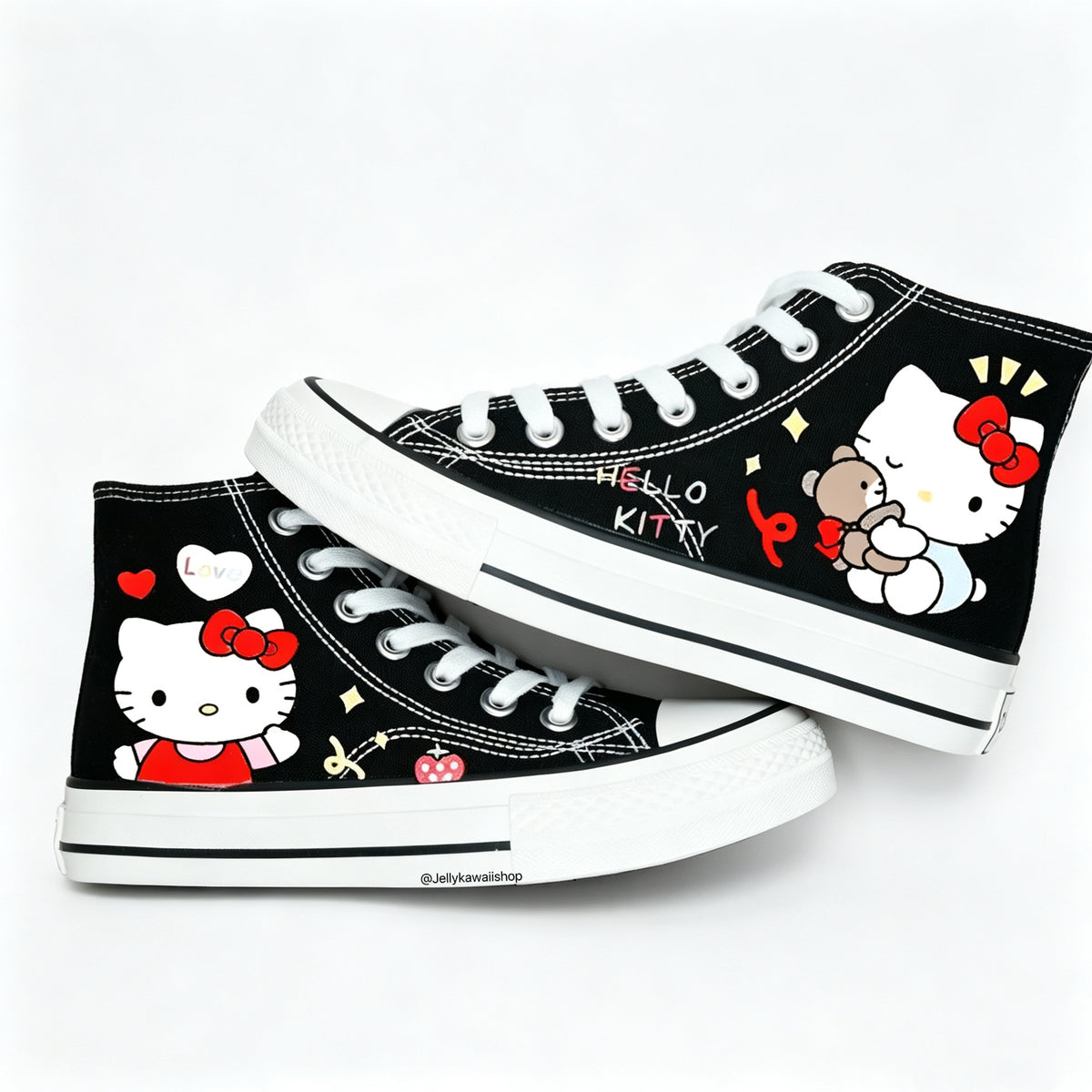 Hellokitty Hightop Canvas Tops Women's Shoes