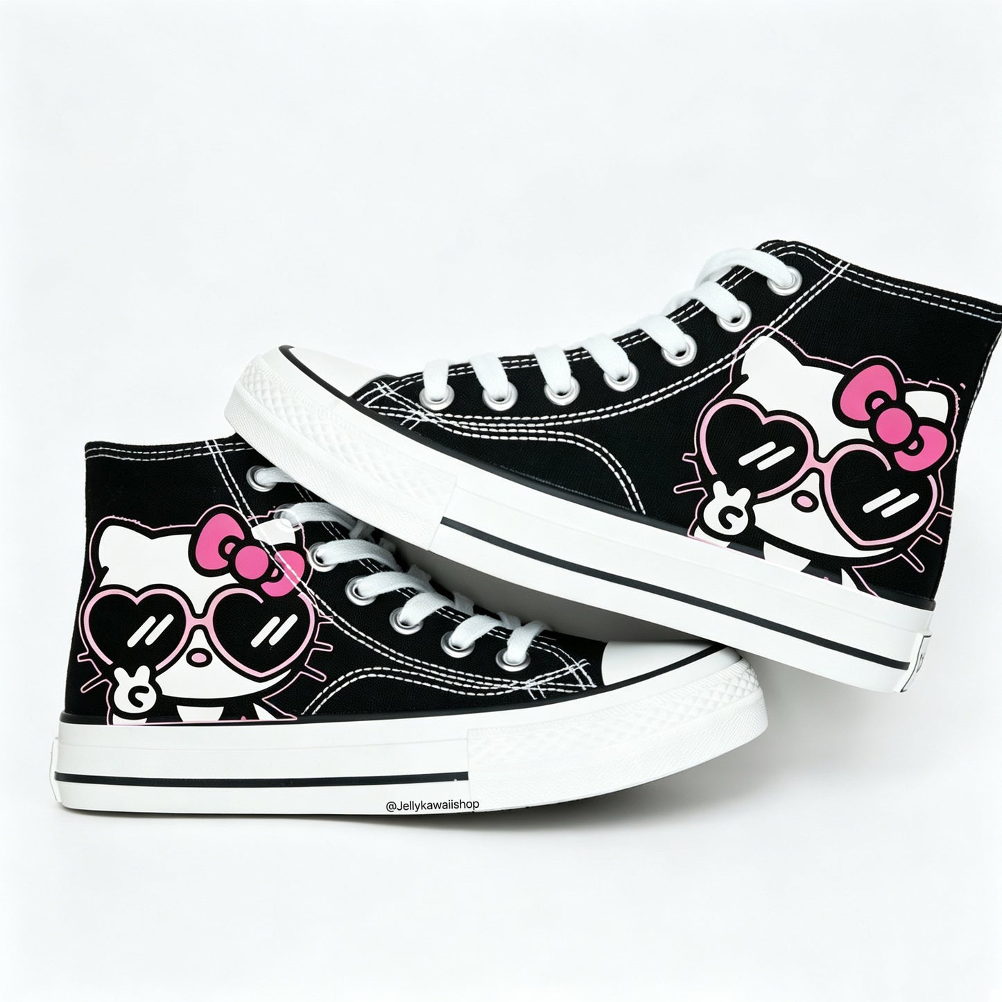 Hellokitty Hightop Canvas Tops Women's Shoes