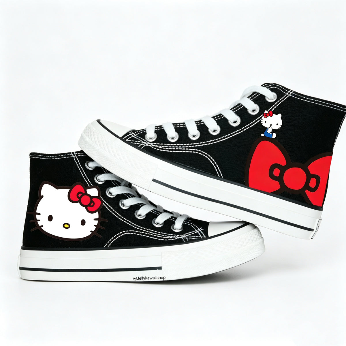 Hellokitty Hightop Canvas Tops Women's Shoes