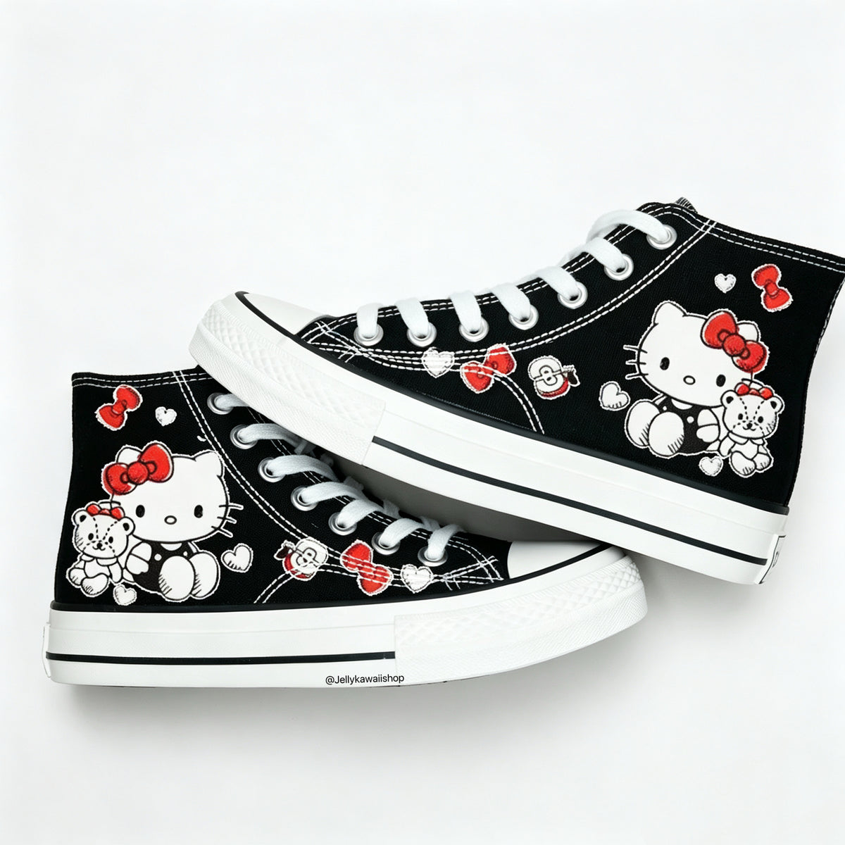 Hellokitty Hightop Canvas Tops Women's Shoes