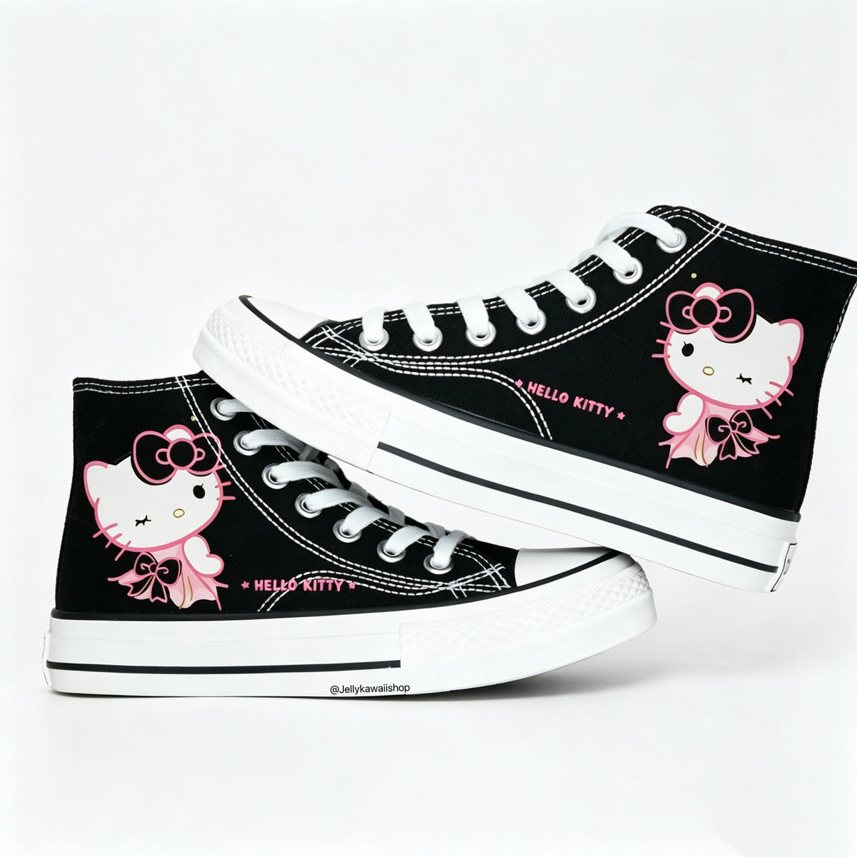 Hellokitty Hightop Canvas Tops Women's Shoes