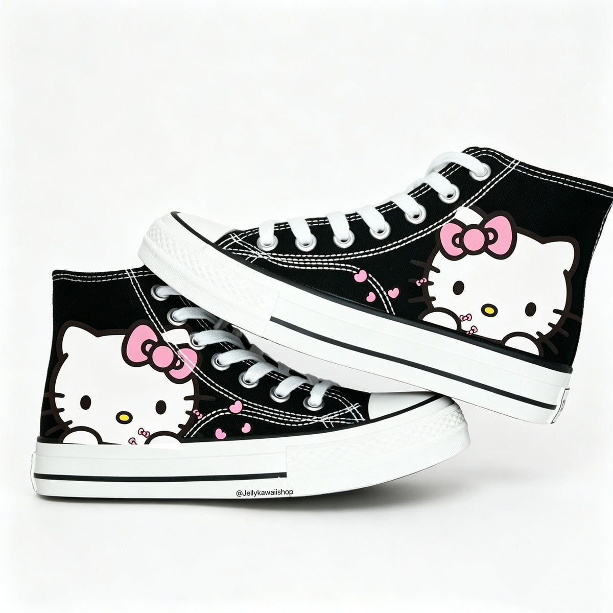 Hellokitty Hightop Canvas Tops Women's Shoes