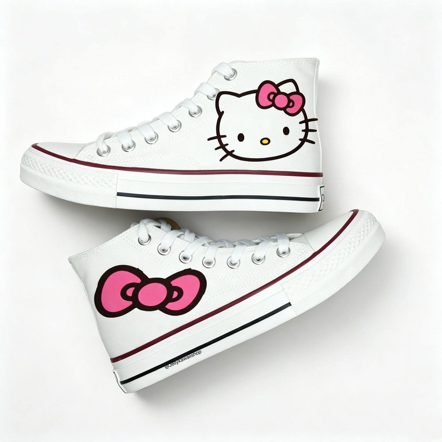 Hellokitty Hightop Canvas Tops Women's Shoes