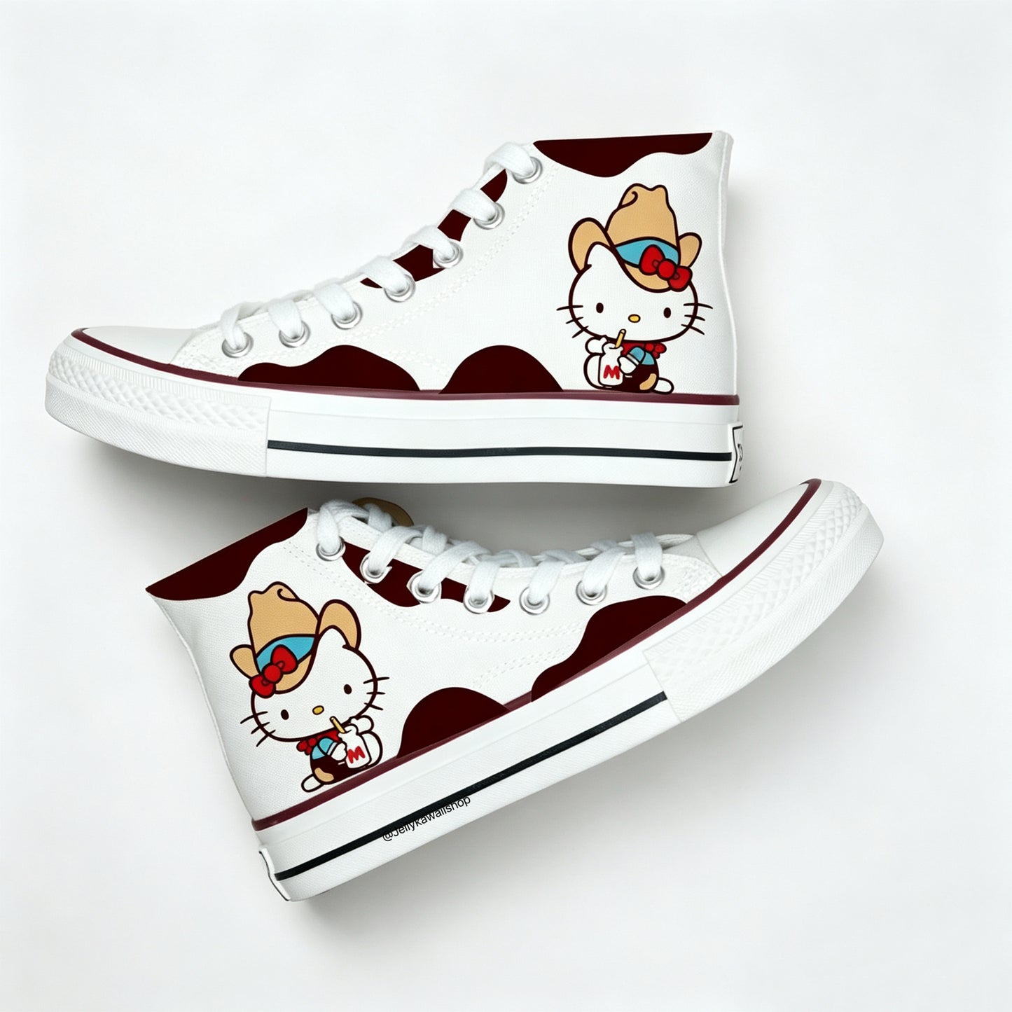 Hellokitty Hightop Canvas Tops Women's Shoes