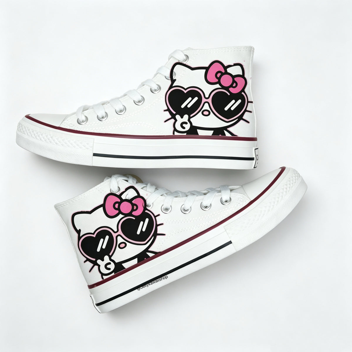 Hellokitty Hightop Canvas Tops Women's Shoes