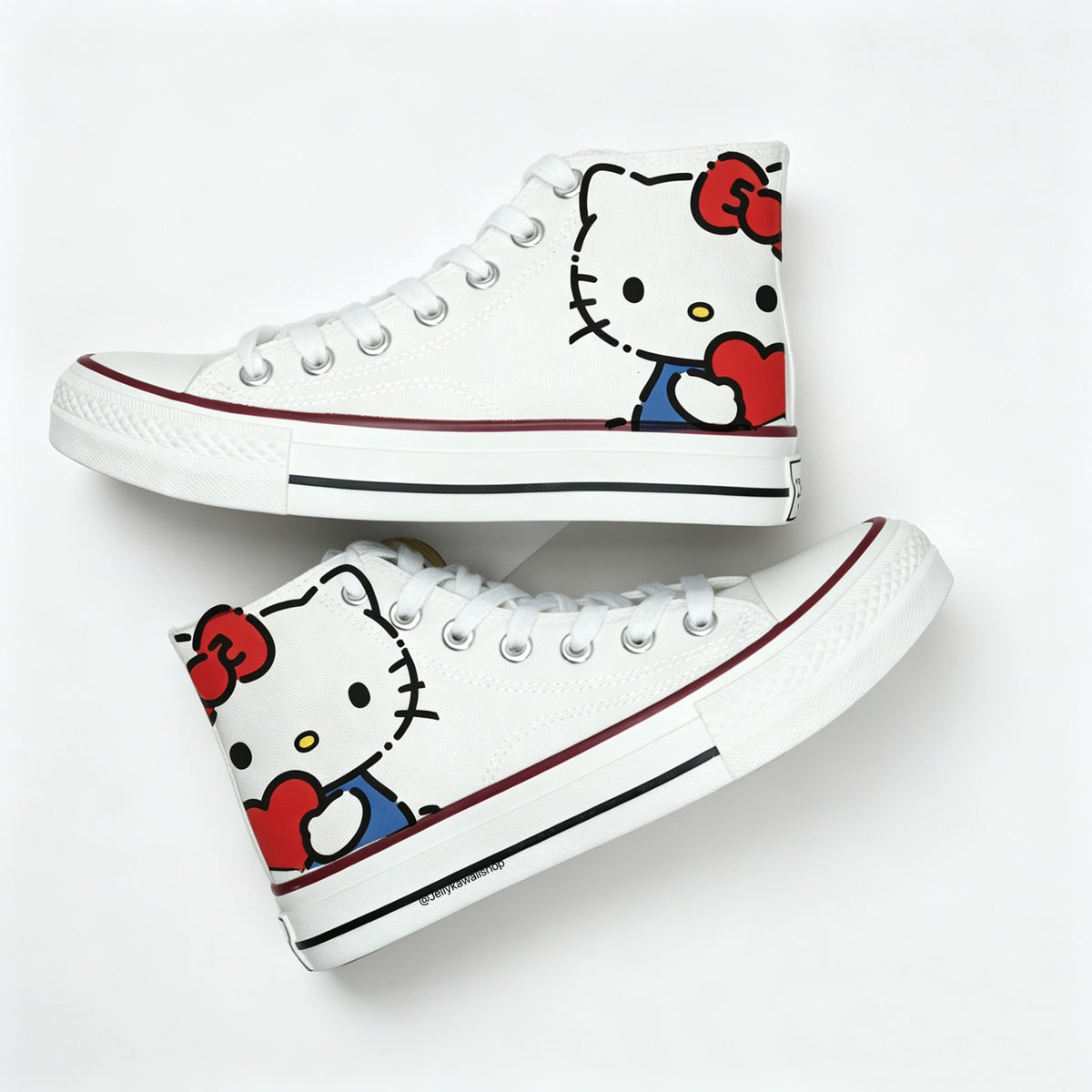 Hellokitty Hightop Canvas Tops Women's Shoes