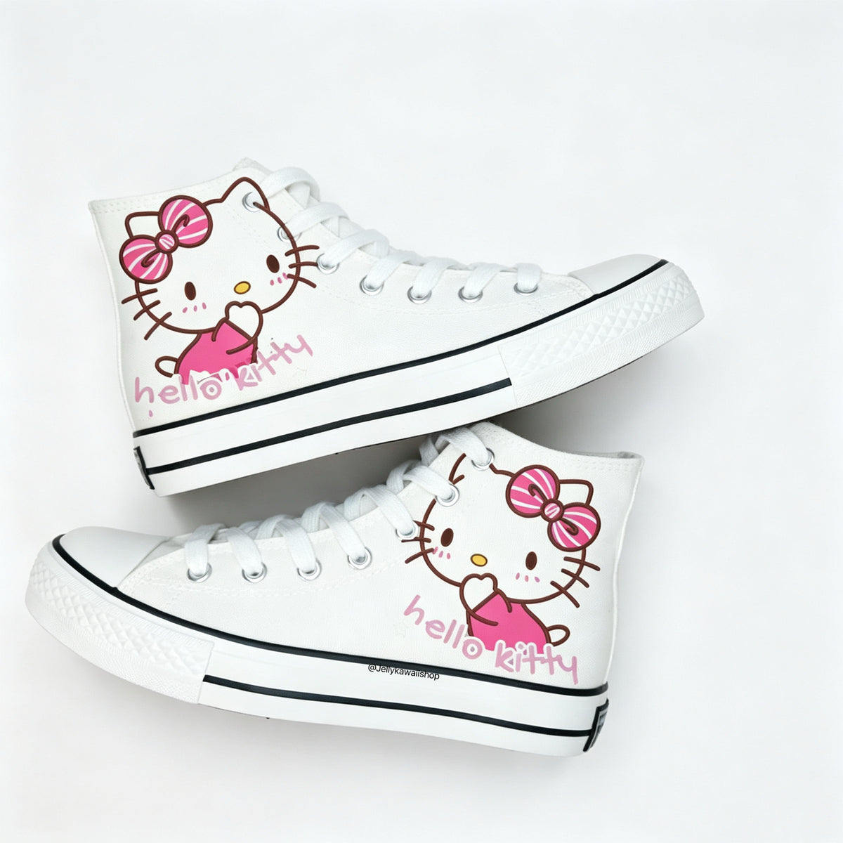 Hellokitty Hightop Canvas Tops Women's Shoes