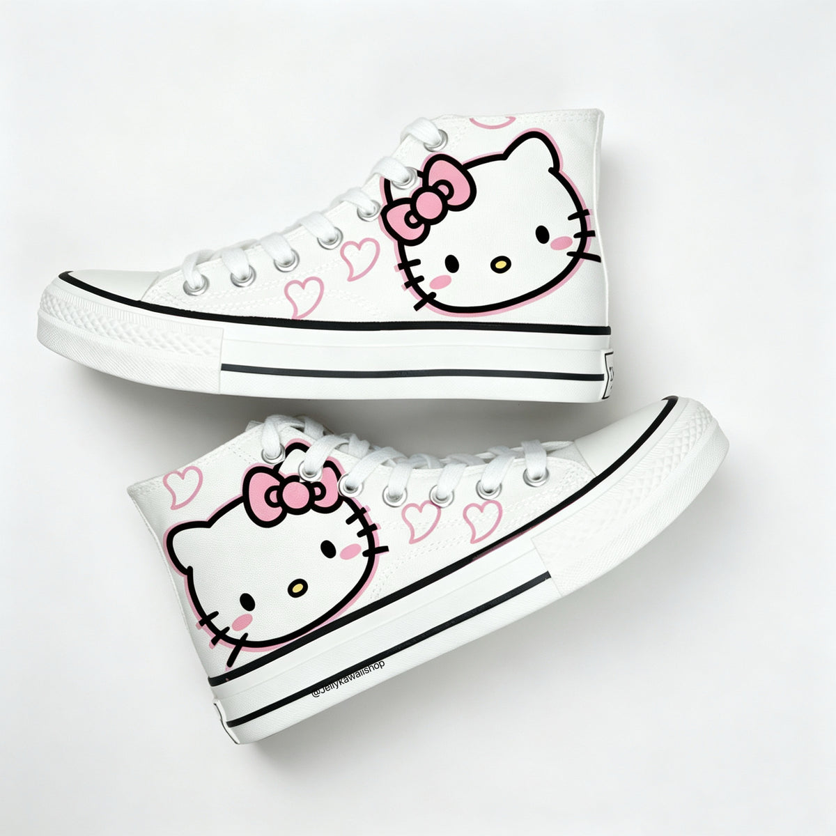 Hellokitty Hightop Canvas Tops Women's Shoes