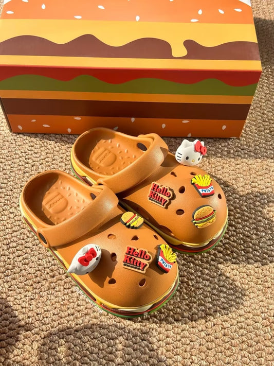 Hello Kitty Hamburger Clogs Shoes Sandals Slippers