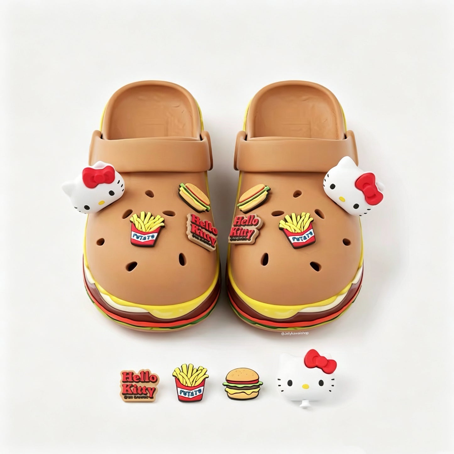 Hello Kitty Hamburger Clogs Shoes Sandals Slippers