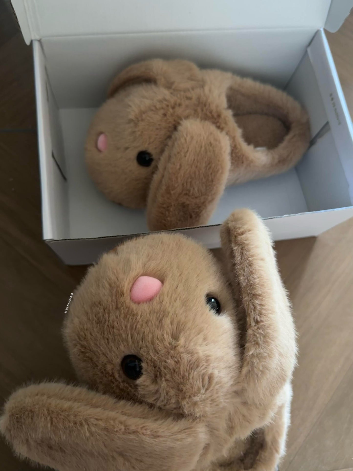 Girly Fuzzy Fluffy Comfy Plush Rabbit Slippers