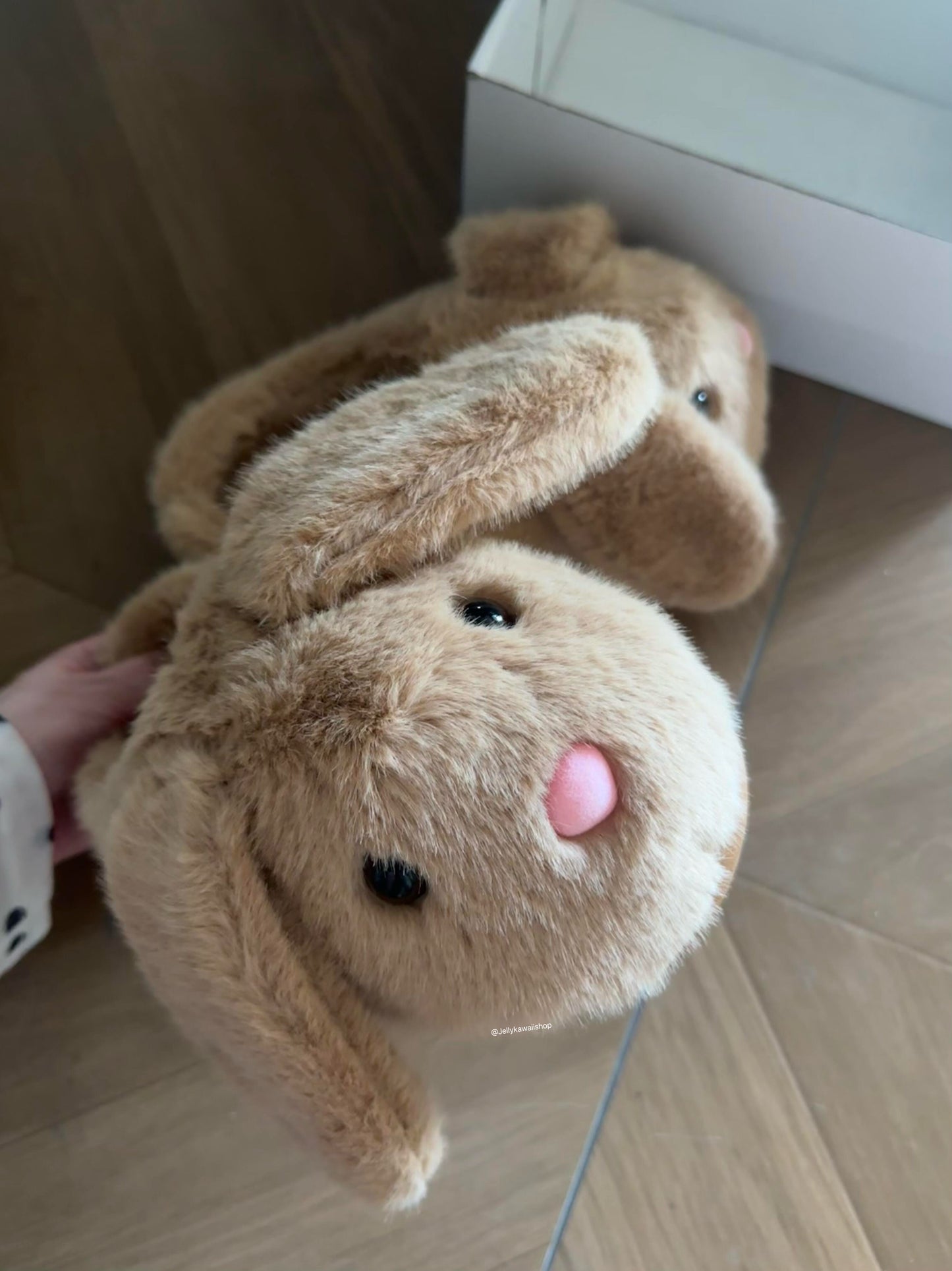 Girly Fuzzy Fluffy Comfy Plush Rabbit Slippers