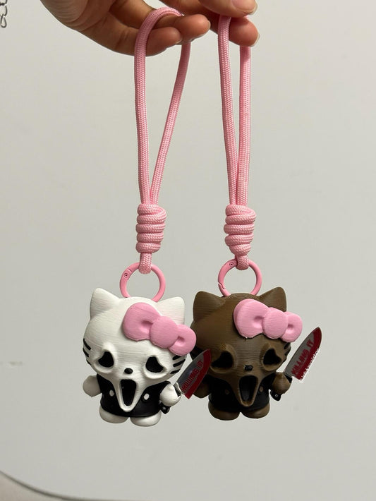Hello Kitty Chucky Halloween Costume Keychain Charms