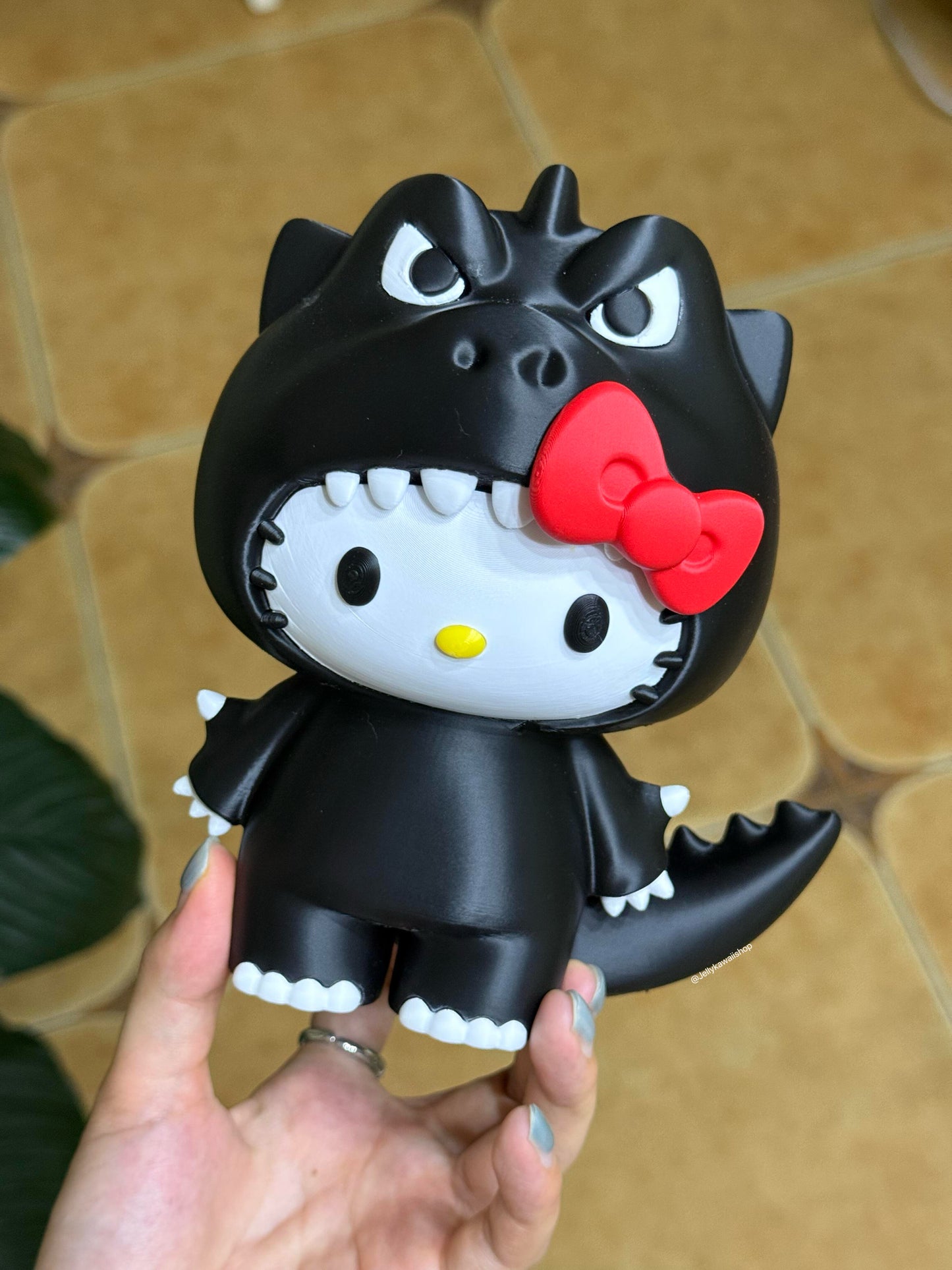 Hello Kitty Godzilla 3D-Printed Figurine (6.3in)
