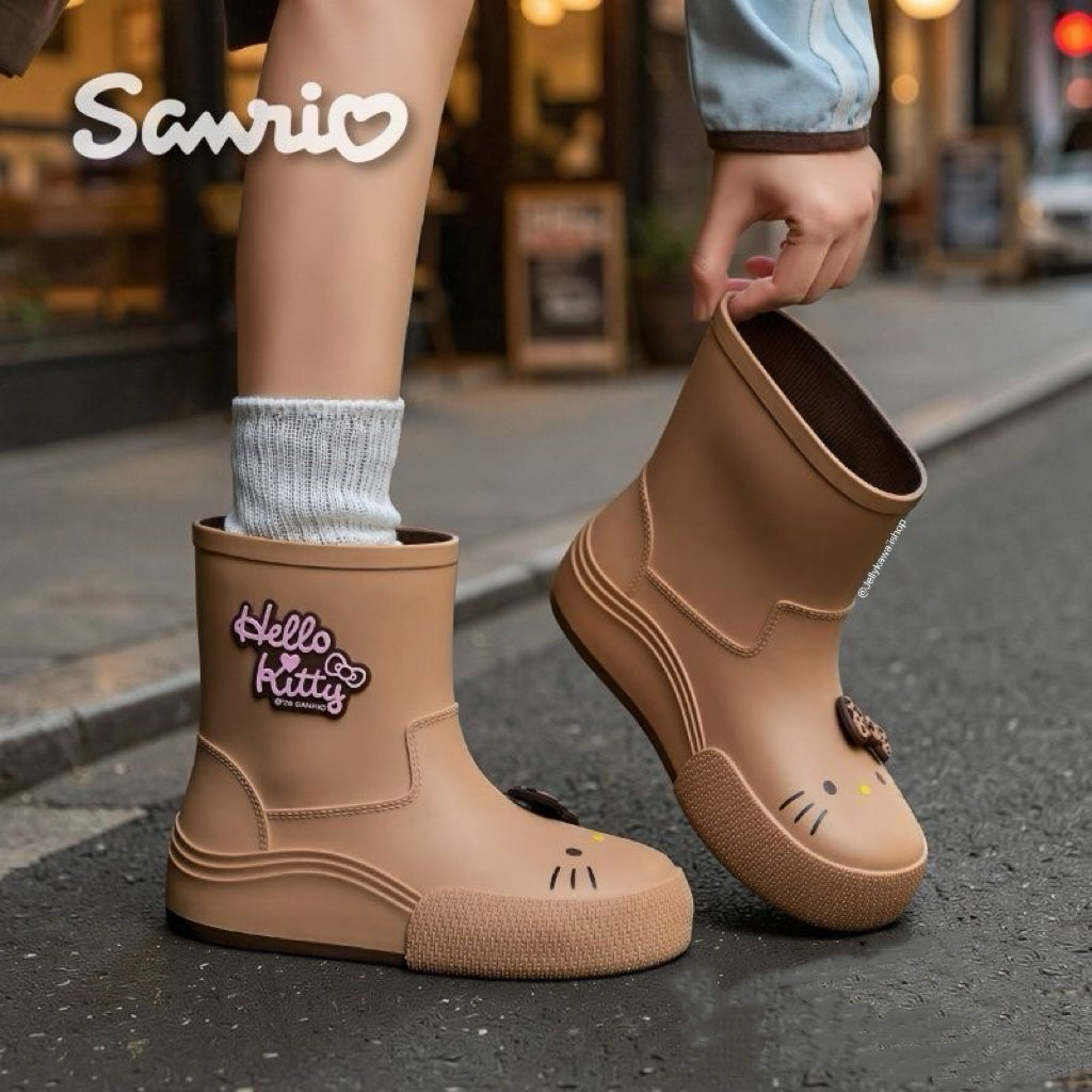 Hello Kitty Women's Short Rain Boot Outdoor Boots
