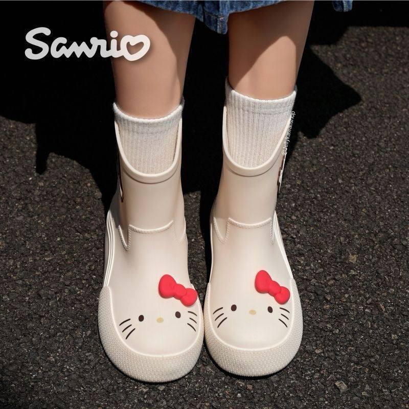 Hello Kitty Women's Short Rain Boot Outdoor Boots