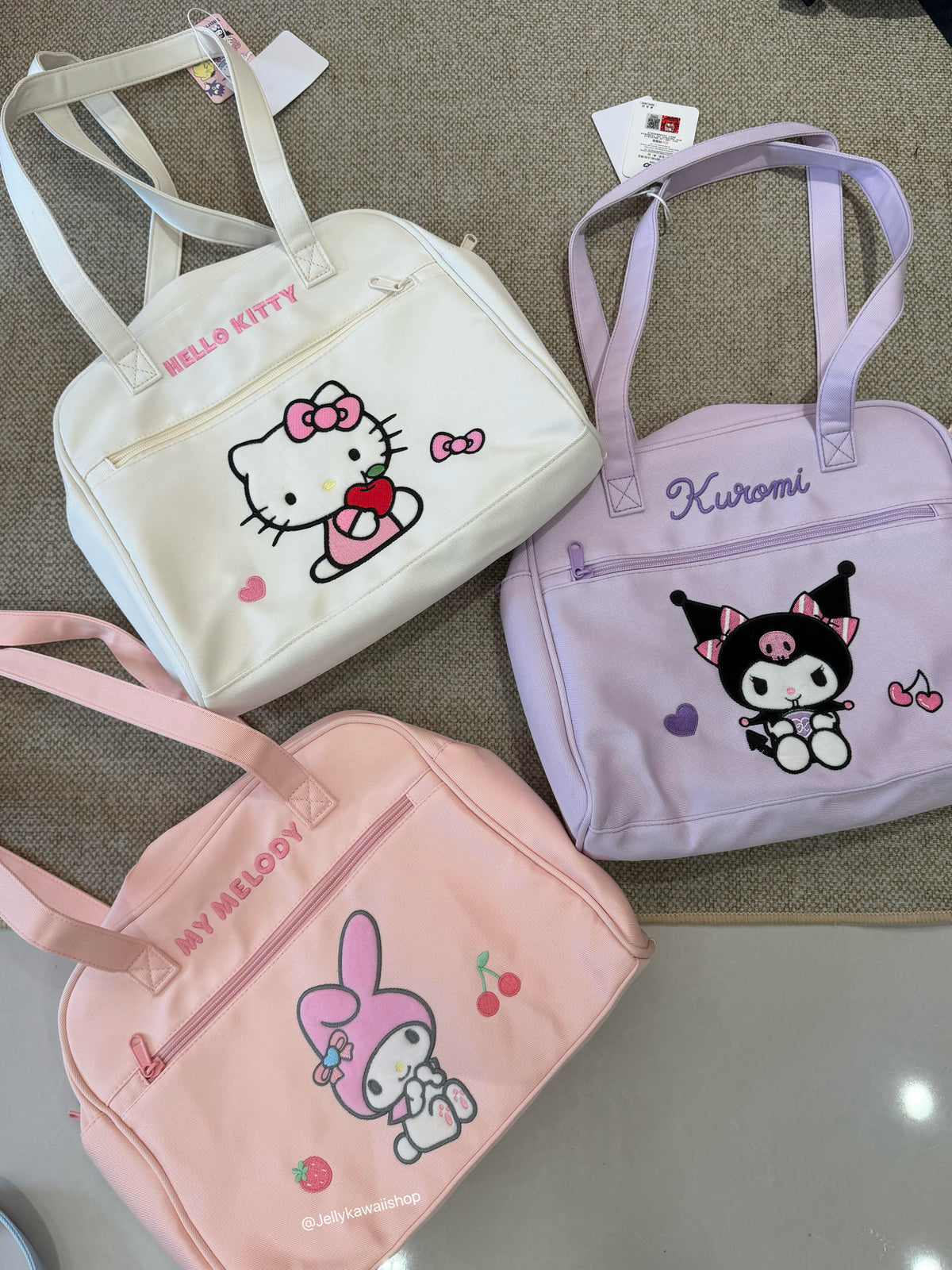 Sanrio Embroidery Tote Shoulder Bag