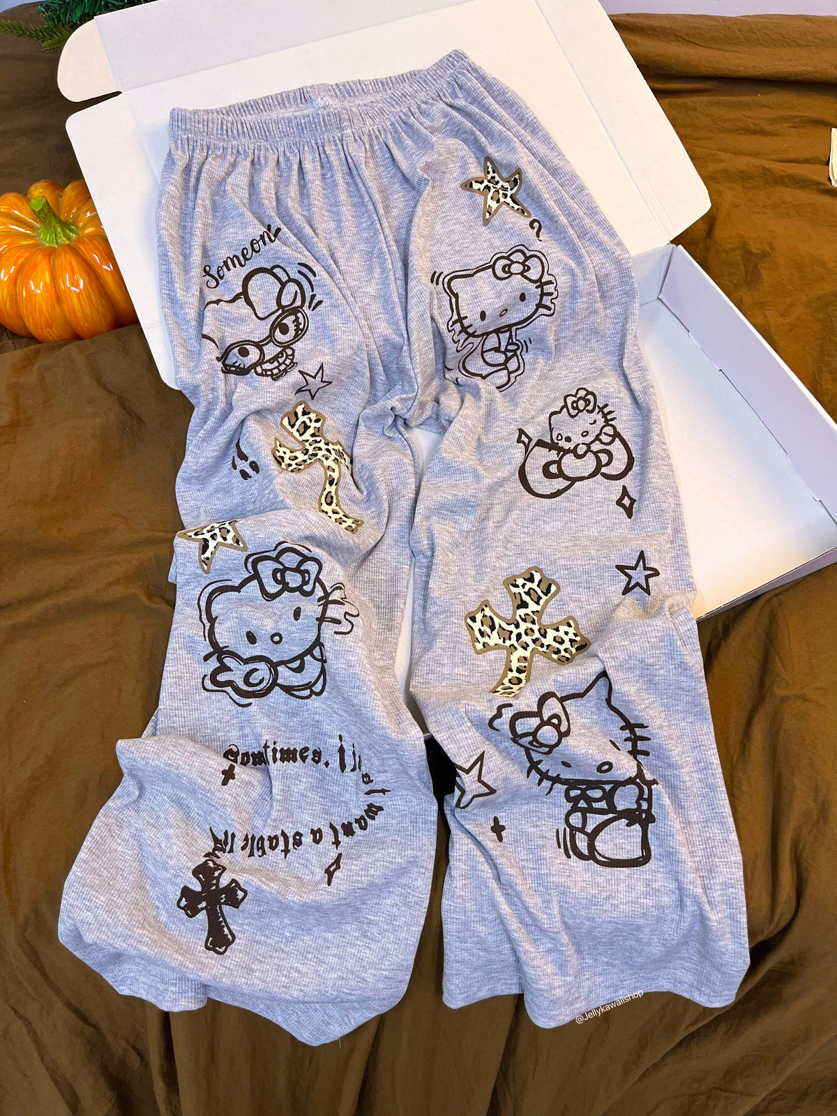 Hello Kitty Long-Sleeve Pajamas Casual Sets
