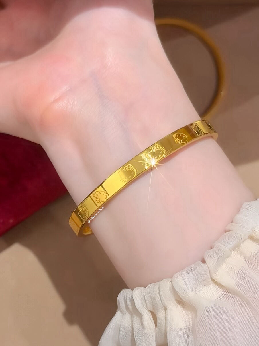 Hello Kitty Golden Bracelet