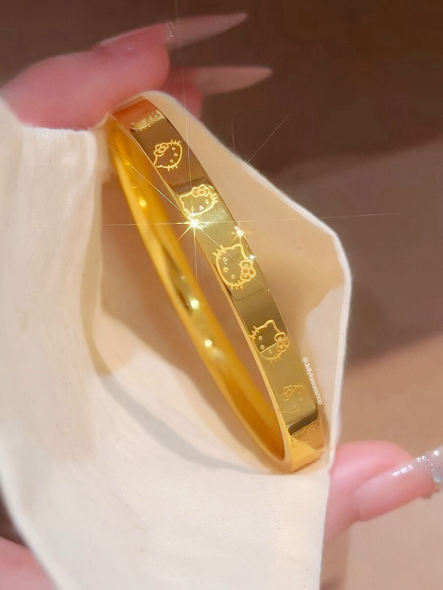Hello Kitty Golden Bracelet